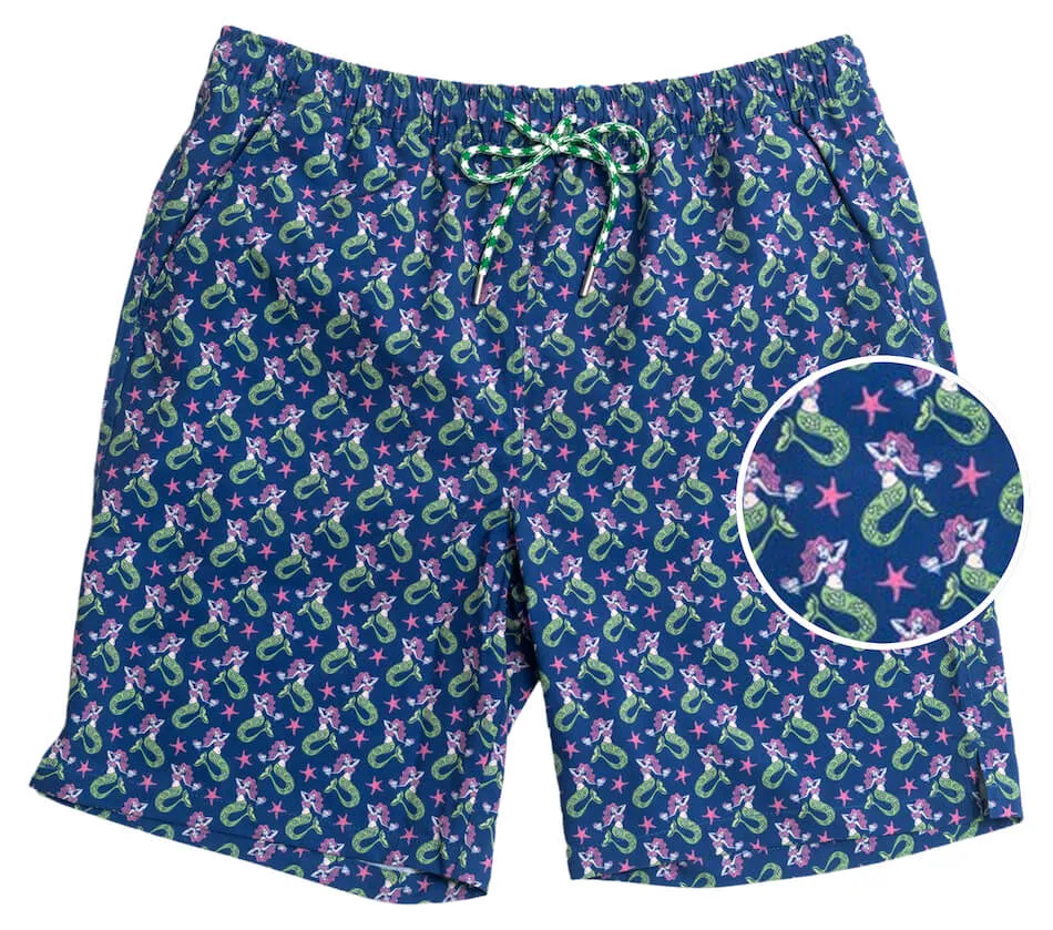Outdoor Layer Mermaid Mixer: Swim Trunks - Navy