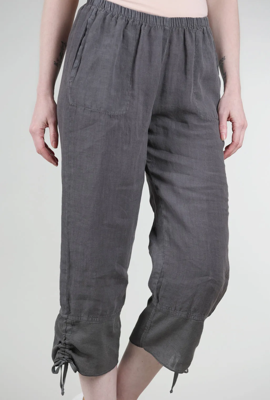 Mesh Hem Crop Pant, Dusk Flattering Design