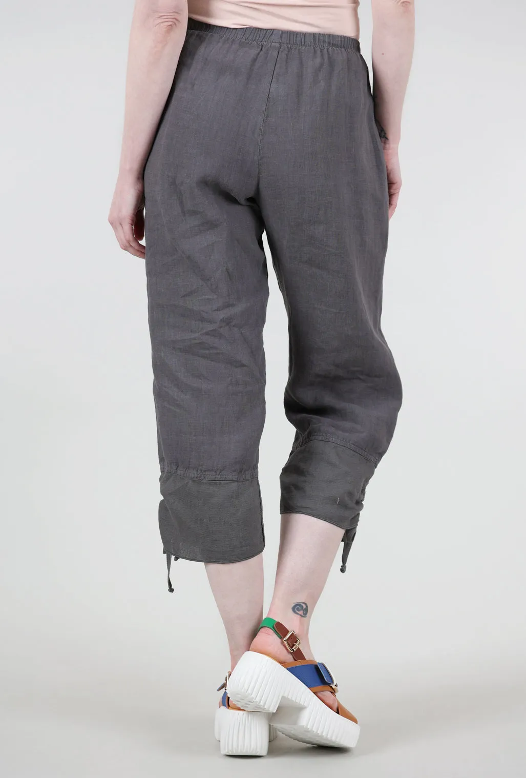 Mesh Hem Crop Pant, Dusk Flattering Design