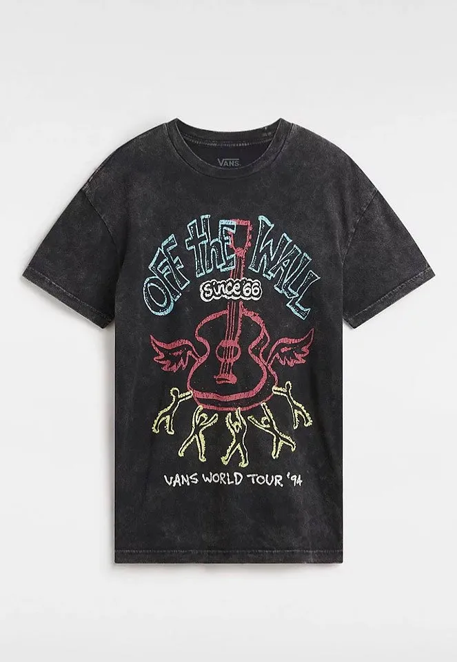 Metallic accents Vans - Guitar Solo Oversized Black - T-Shirt