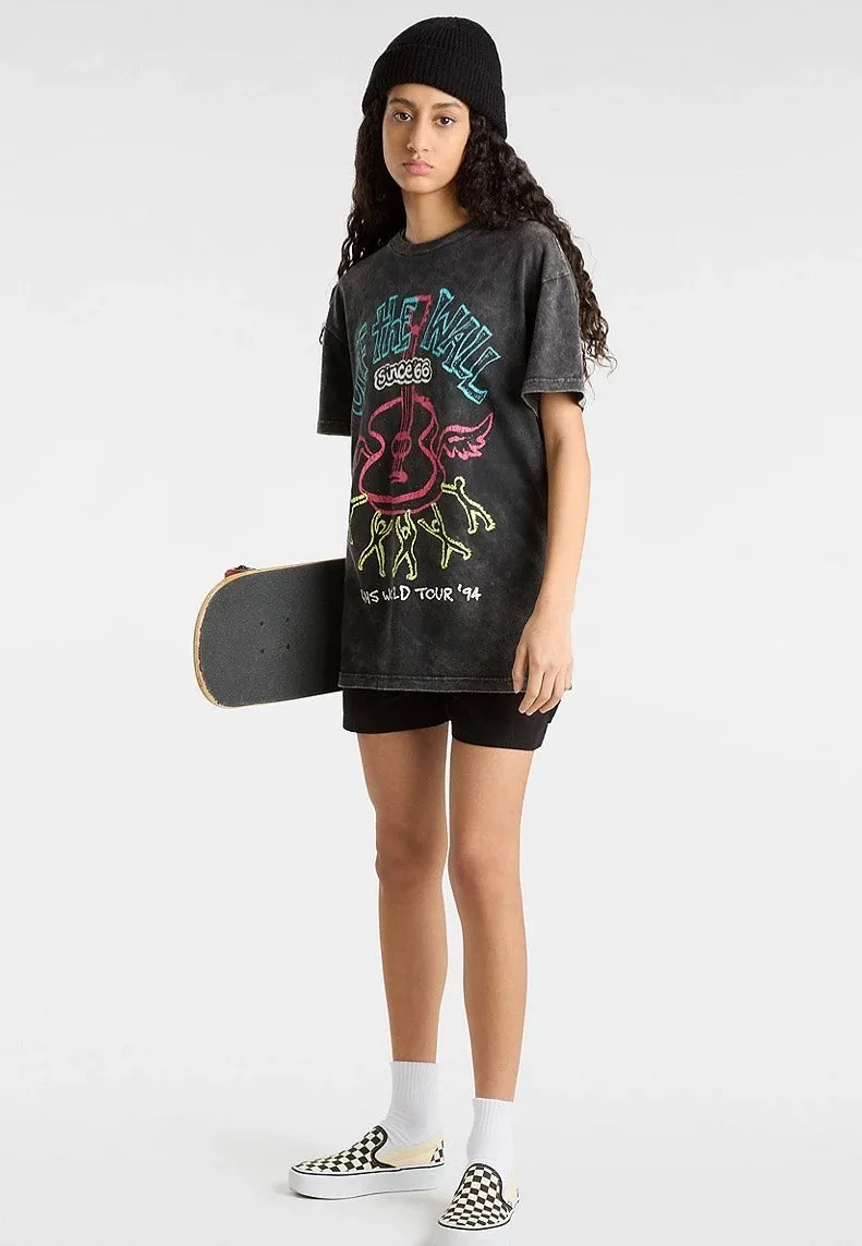 Metallic accents Vans - Guitar Solo Oversized Black - T-Shirt