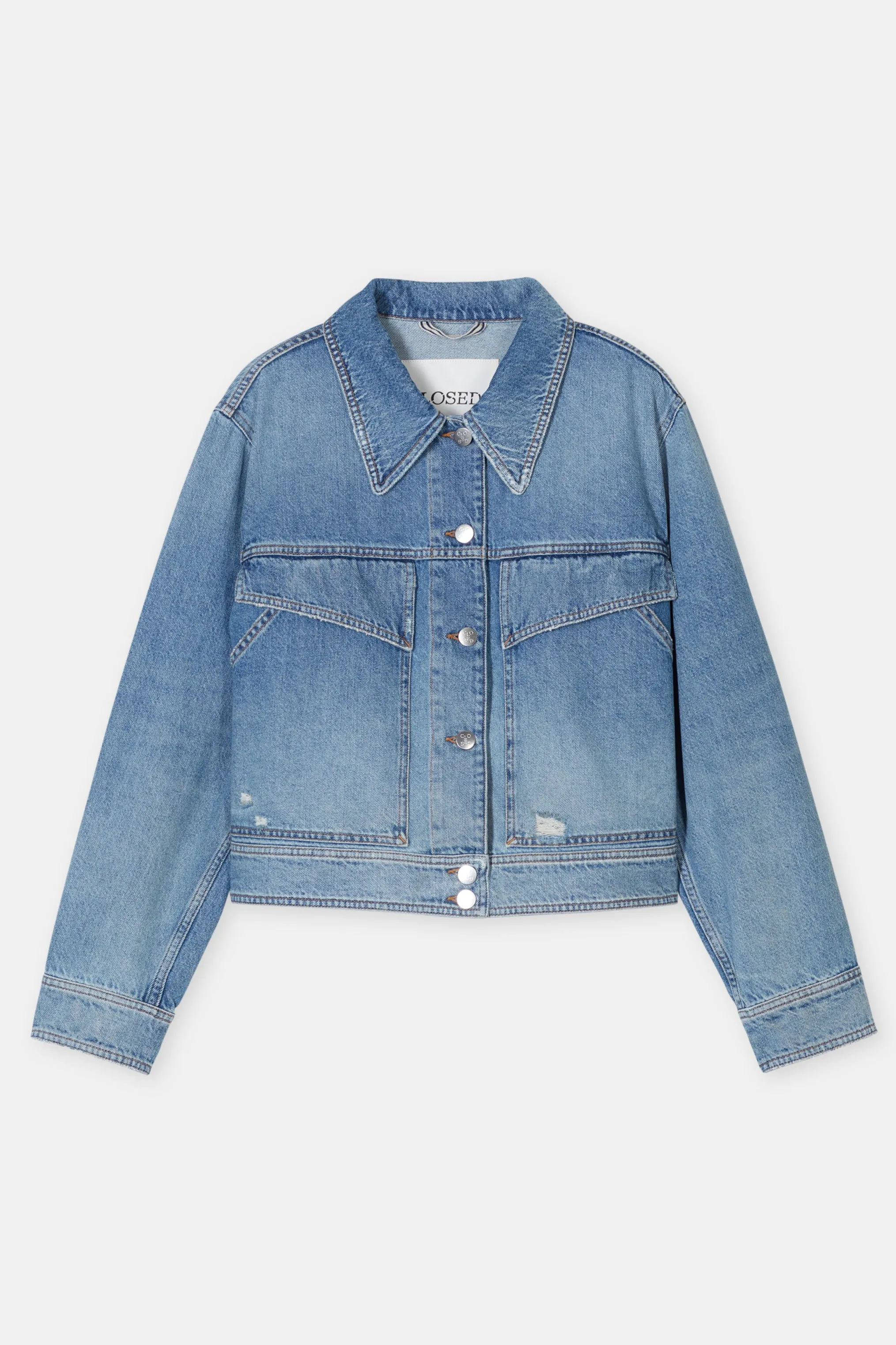 Mid Blue Denim Jacket fest fair
