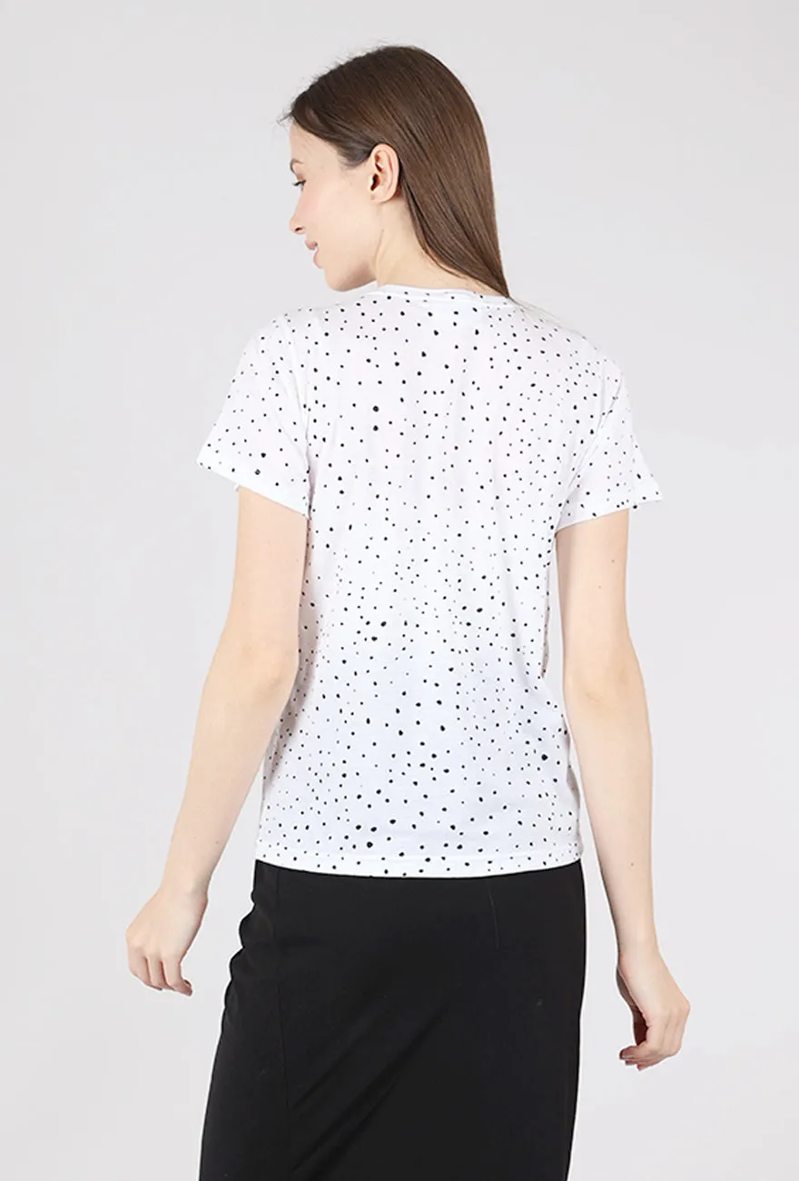 Mika Tee, White Dot Layering pieces