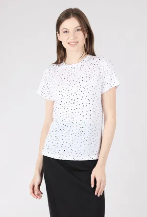 Mika Tee, White Dot Summer Fashion