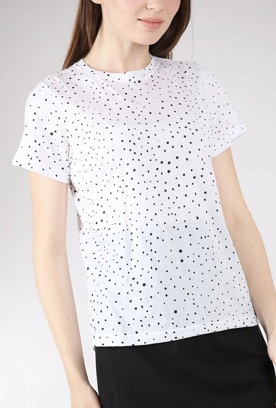 Mika Tee, White Dot Layering pieces