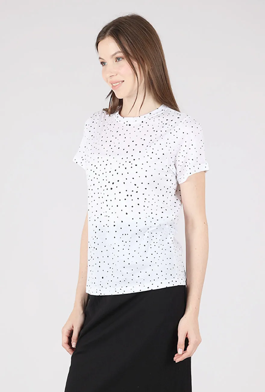 Mika Tee, White Dot Layering pieces