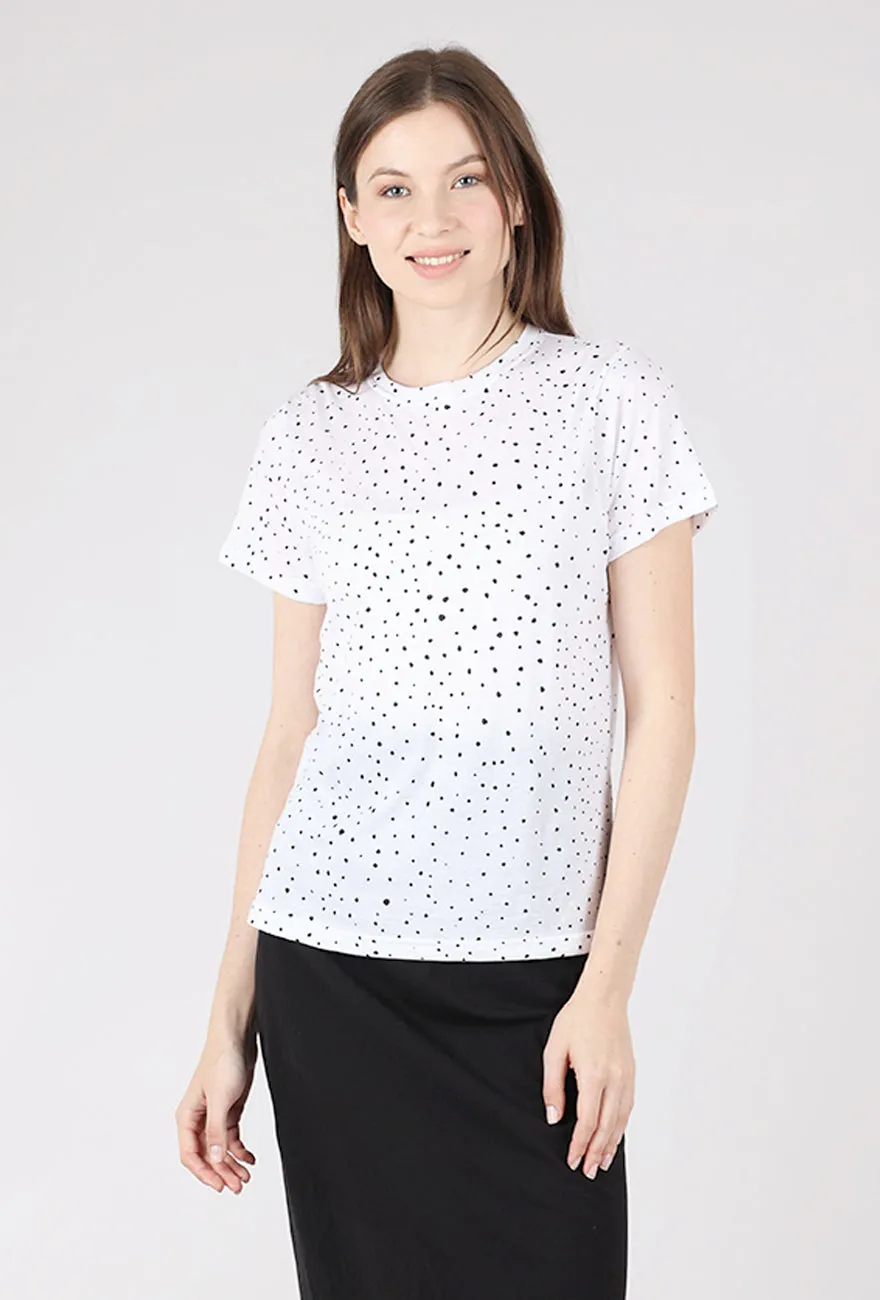 Mika Tee, White Dot Summer Fashion