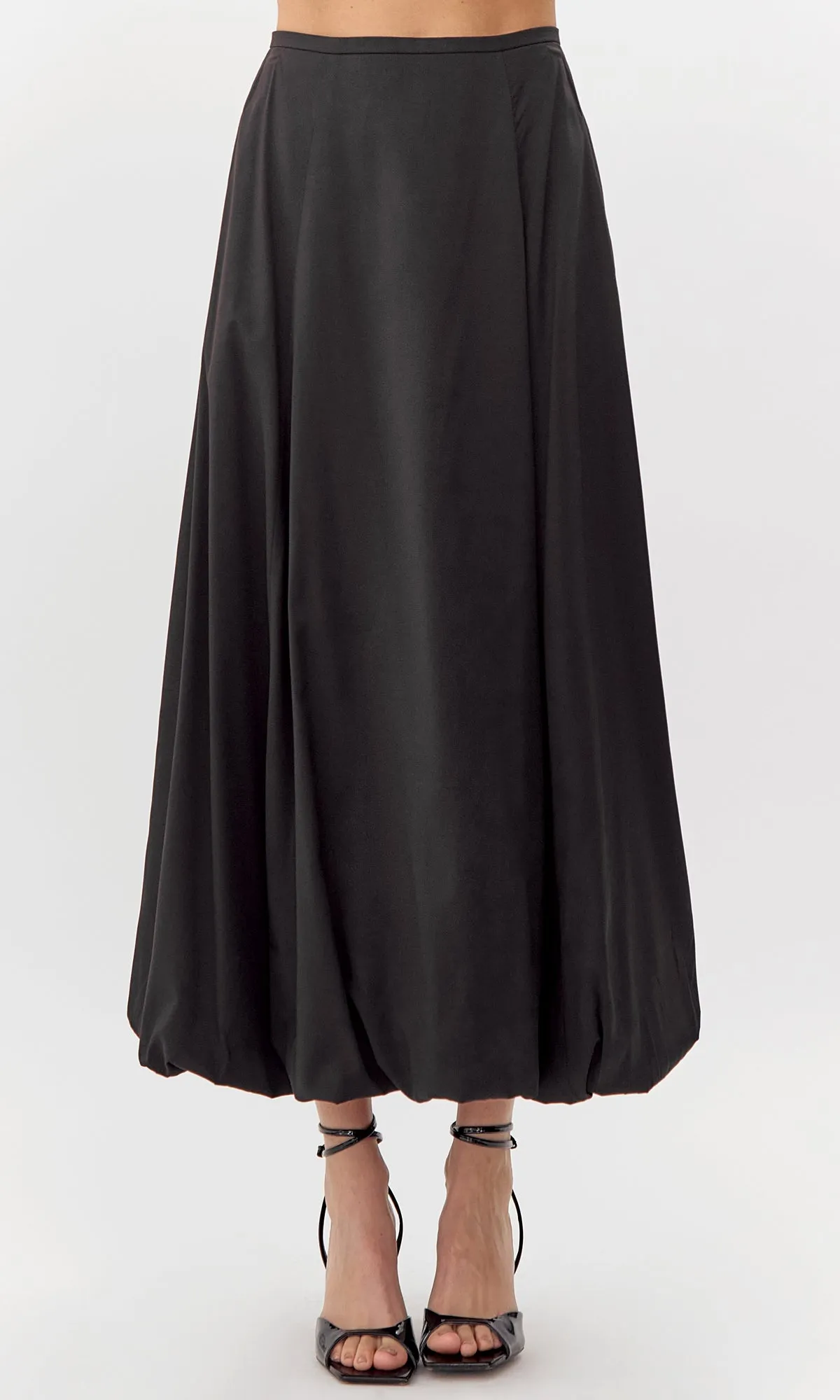 Mila Bubble Maxi Skirt Functional Design