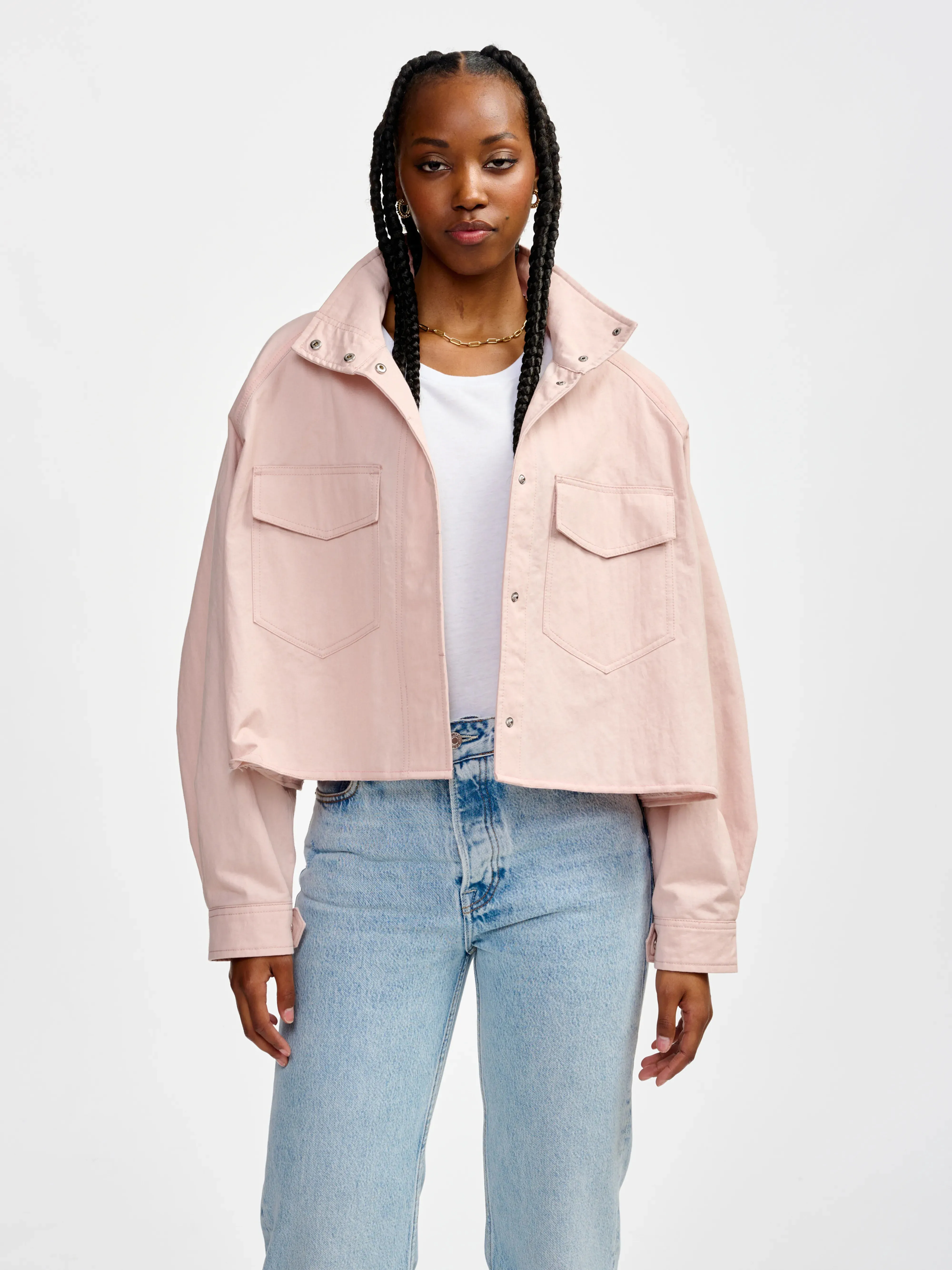 milky jacket (241 / W / QUARTZ) Crisp Style