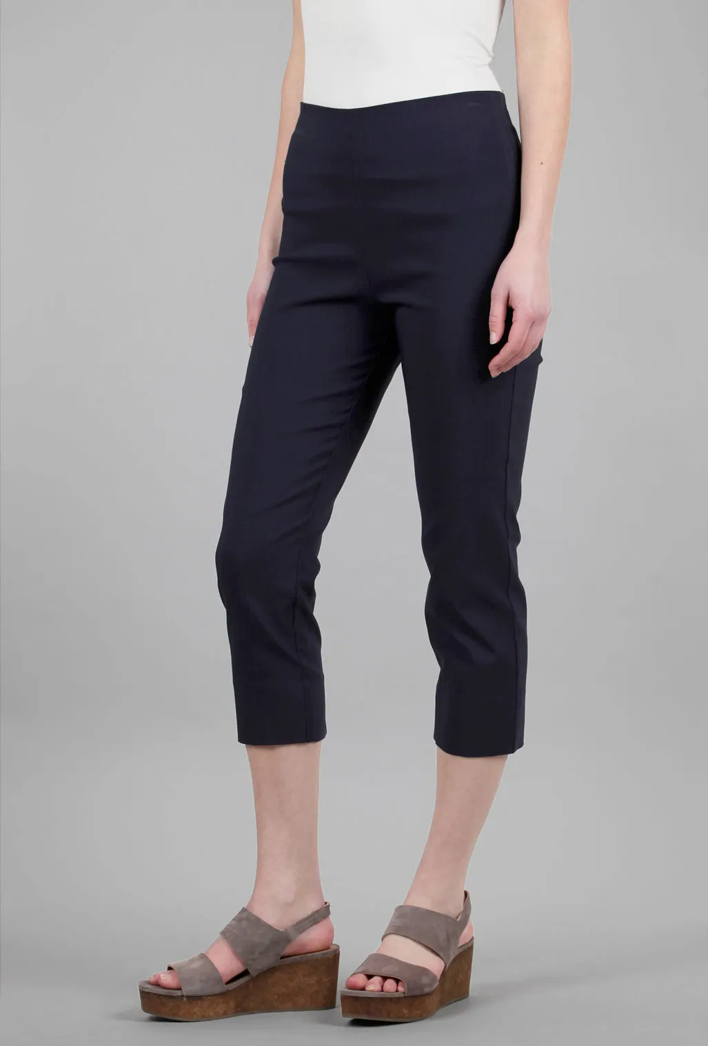 Mindy Cropped Pant, Navy Classic Cut