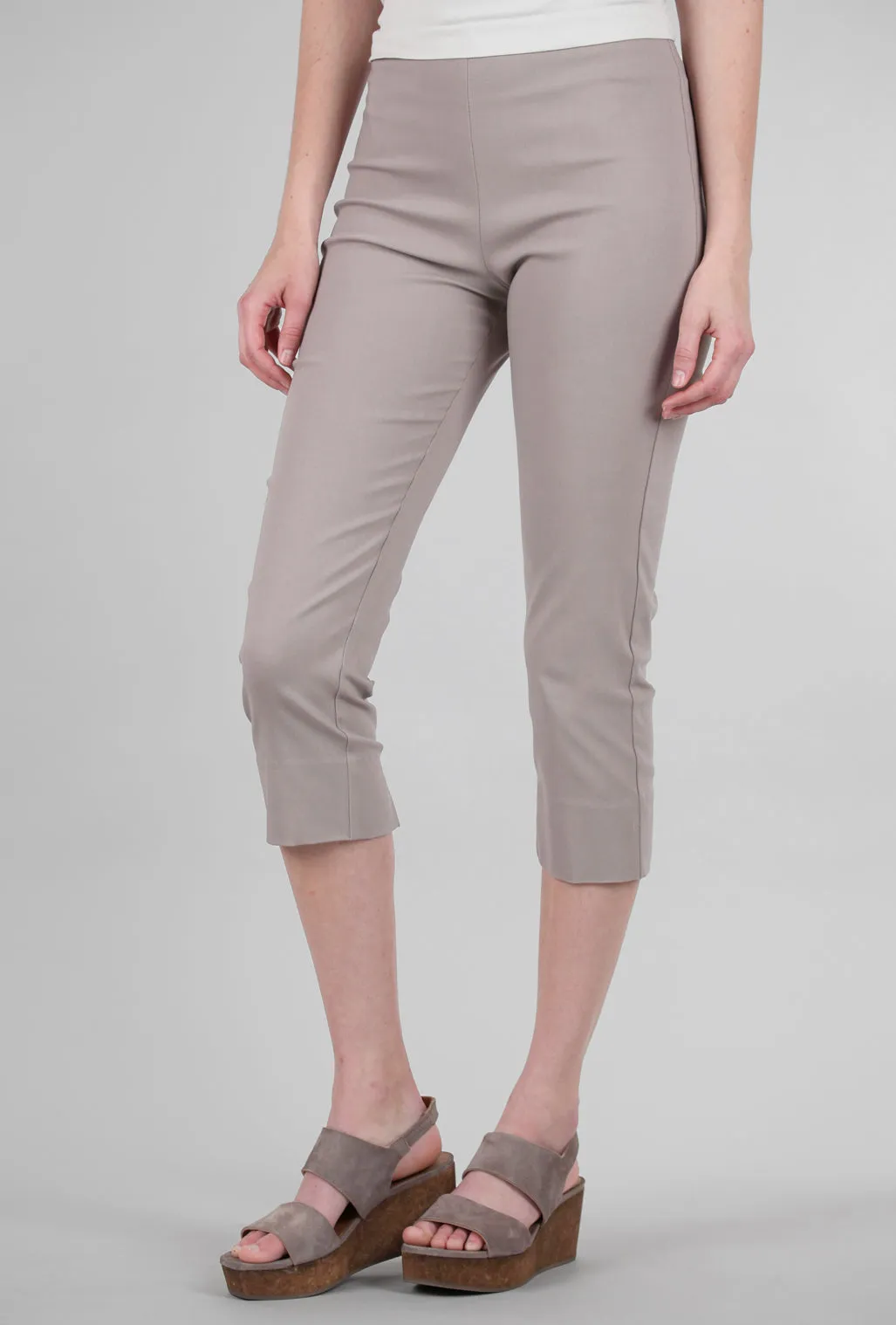 Mindy Cropped Pant, Sandstone Trendy Waistband