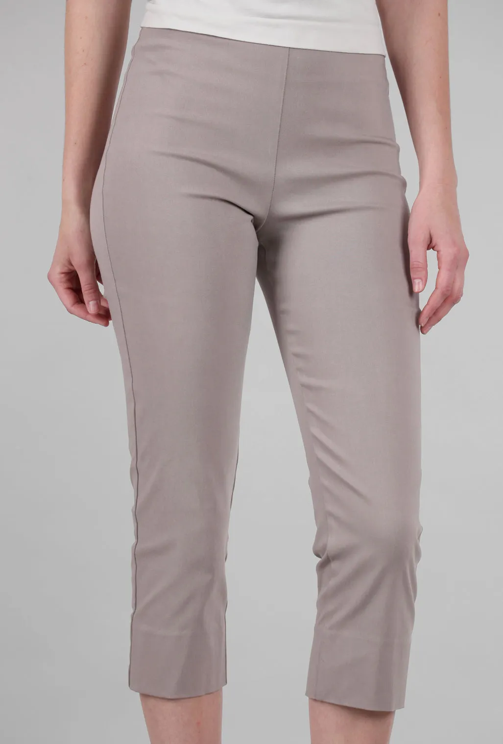 Mindy Cropped Pant, Sandstone Trendy Waistband