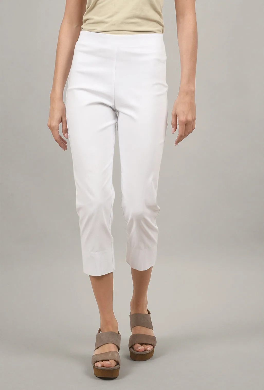 Modern Utility Versatile staple Mindy Cropped Pant, White