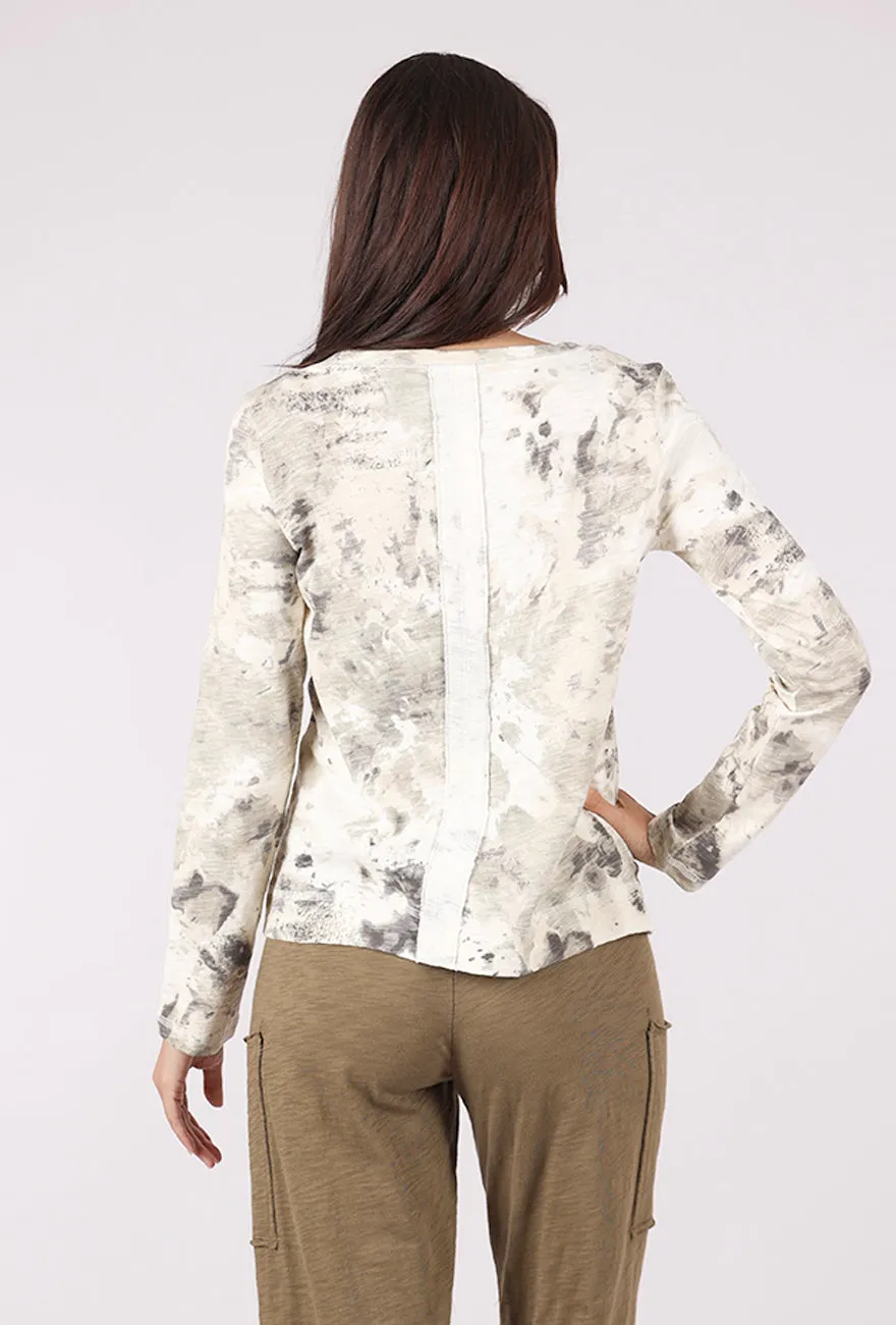 Mineral Stay Centered Tee, Khaki Mix Yoga wear