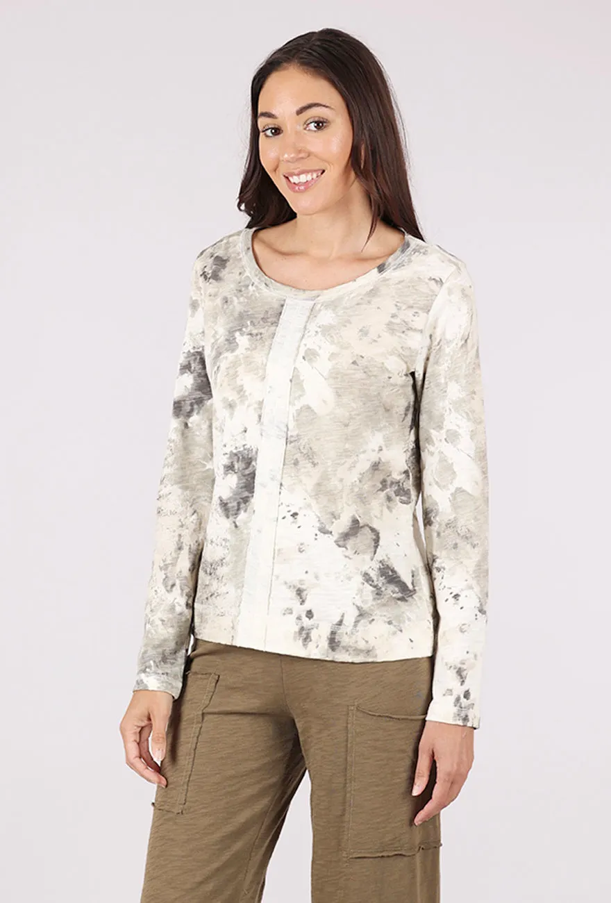 Mineral Stay Centered Tee, Khaki Mix Yoga wear