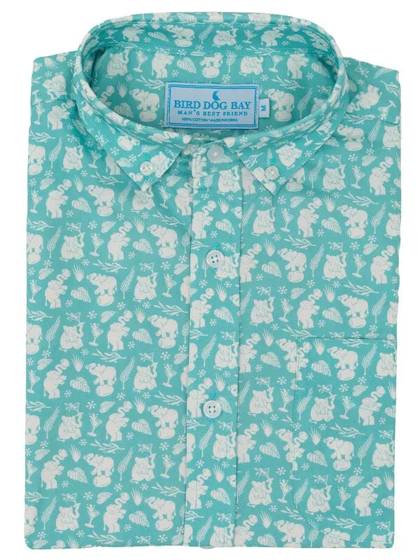 Minimal Look Pink Elephants: Weekender - Mint