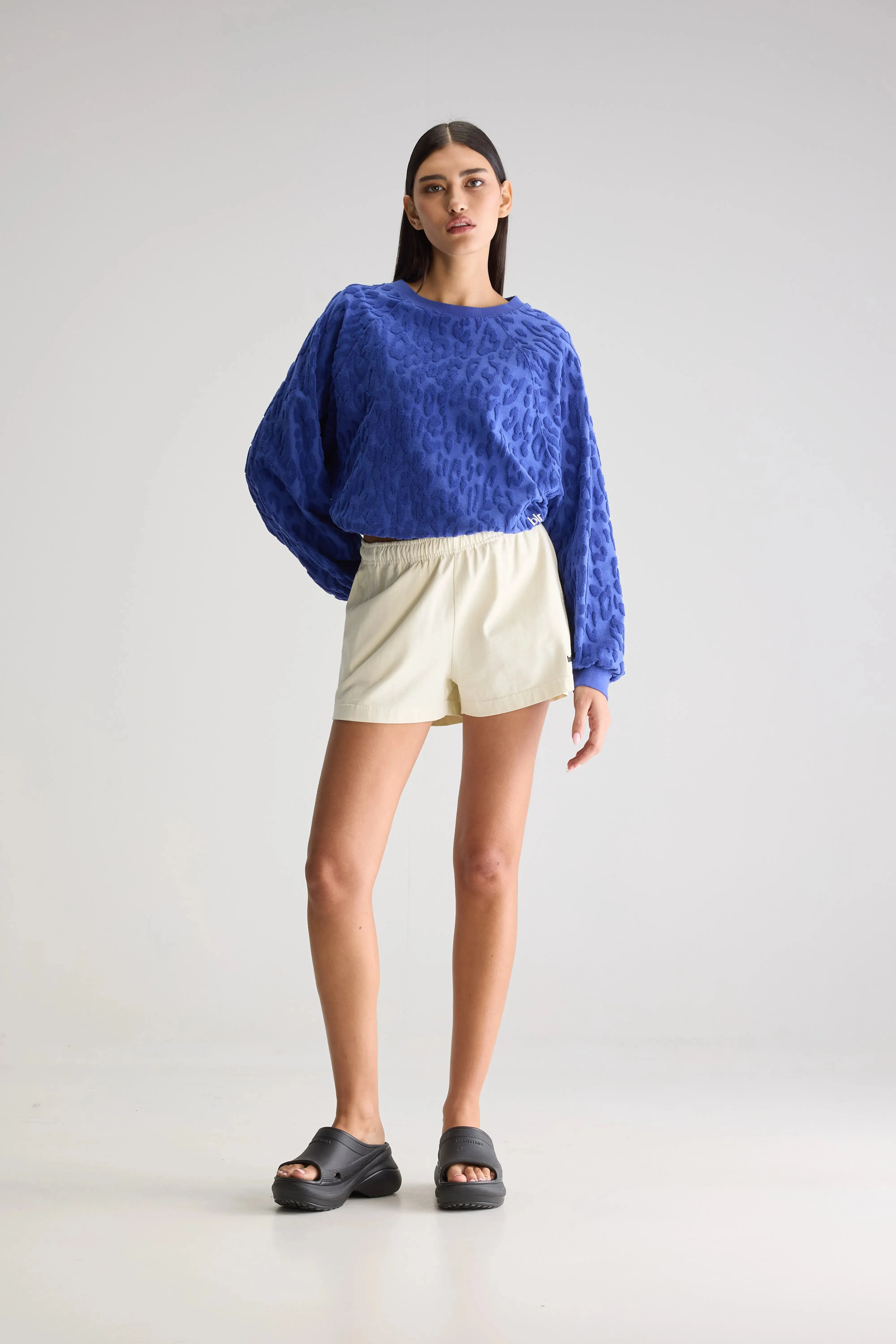 Minimal Look Vatti cropped sweatshirt (251 / W / BLUEWORKER)