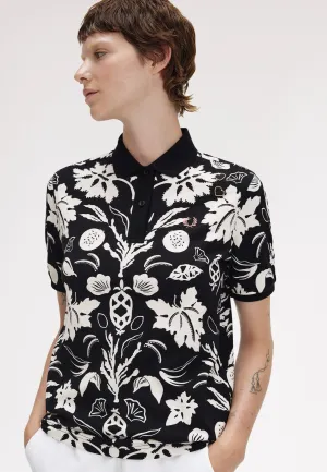 Stylish Season Fred Perry x Amy Winehouse - Printed Fred Perry Black - Polo