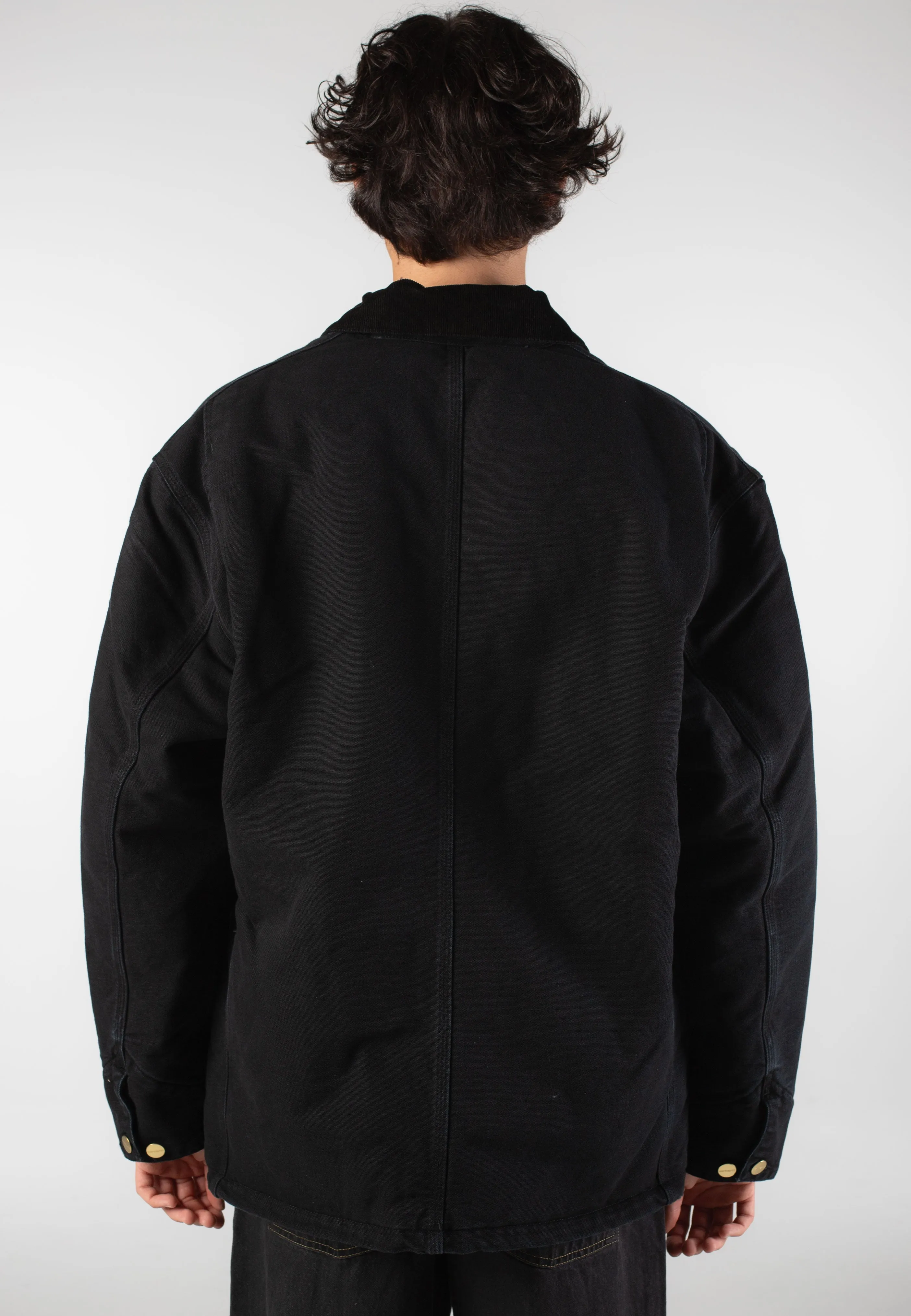 Minimalist approach Carhartt WIP - OG Chore Stone Canvas Black/Black - Jacket