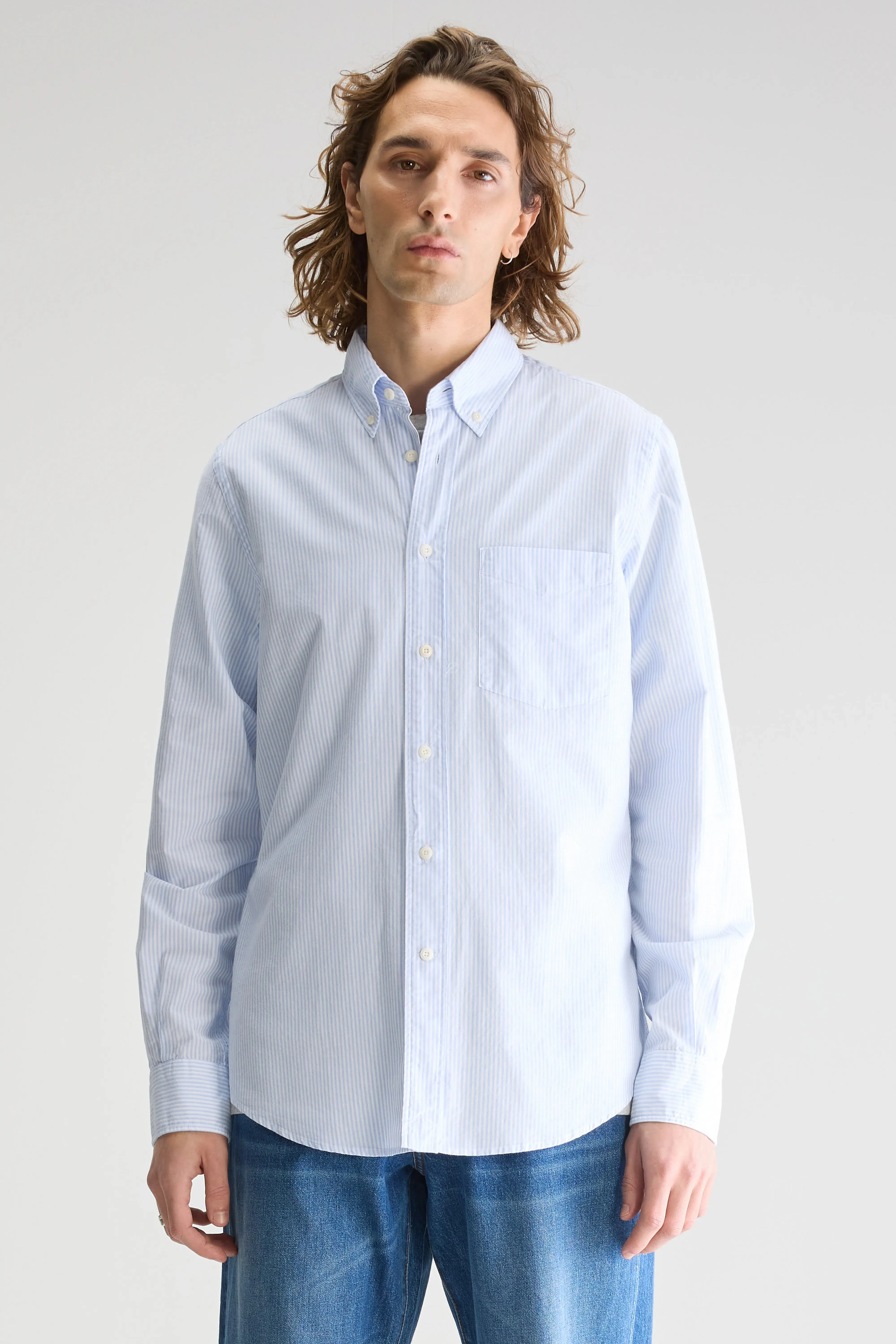 Mire slim shirt (251 / M / STRIPE A) Night wear