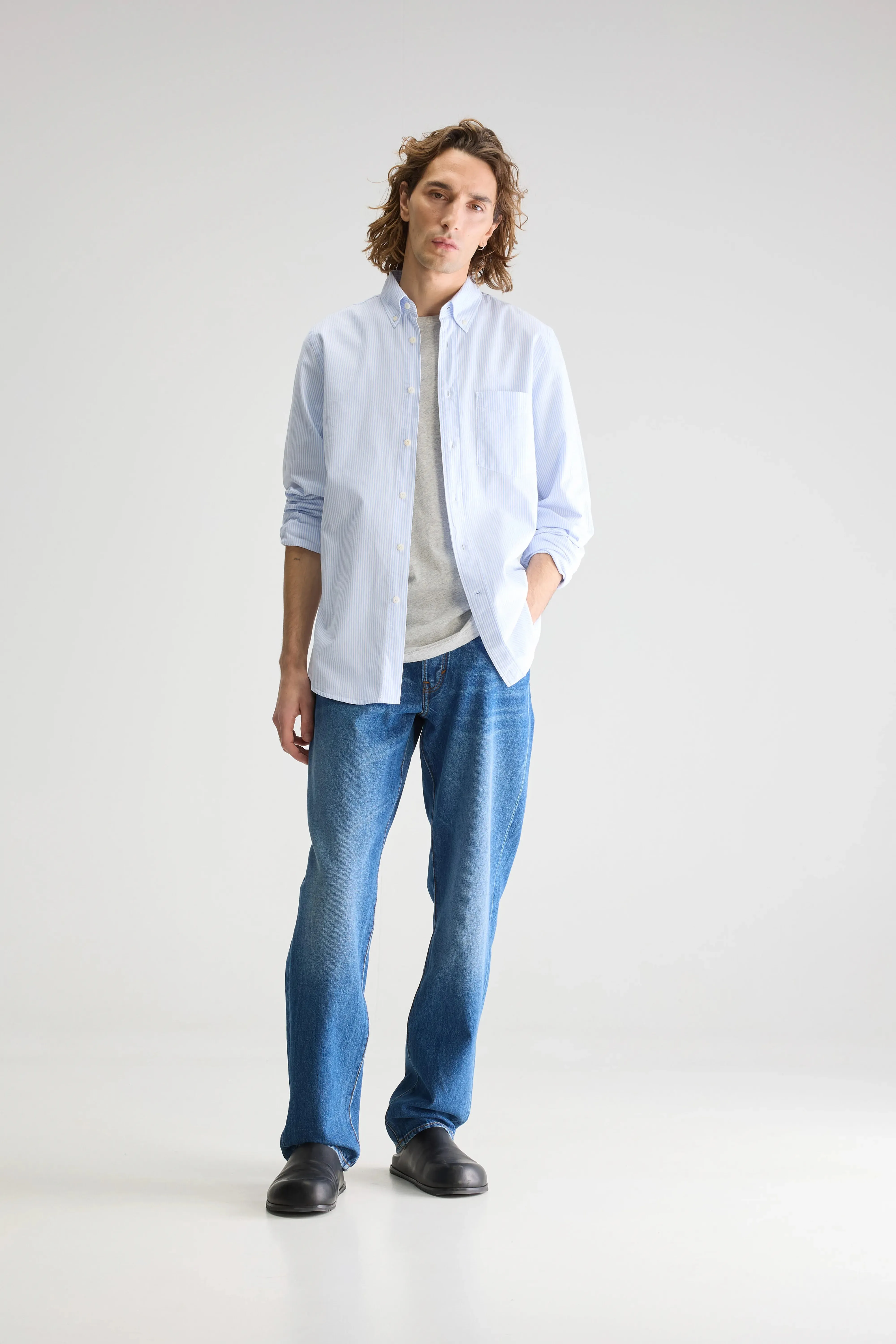 Mire slim shirt (251 / M / STRIPE A) Night wear