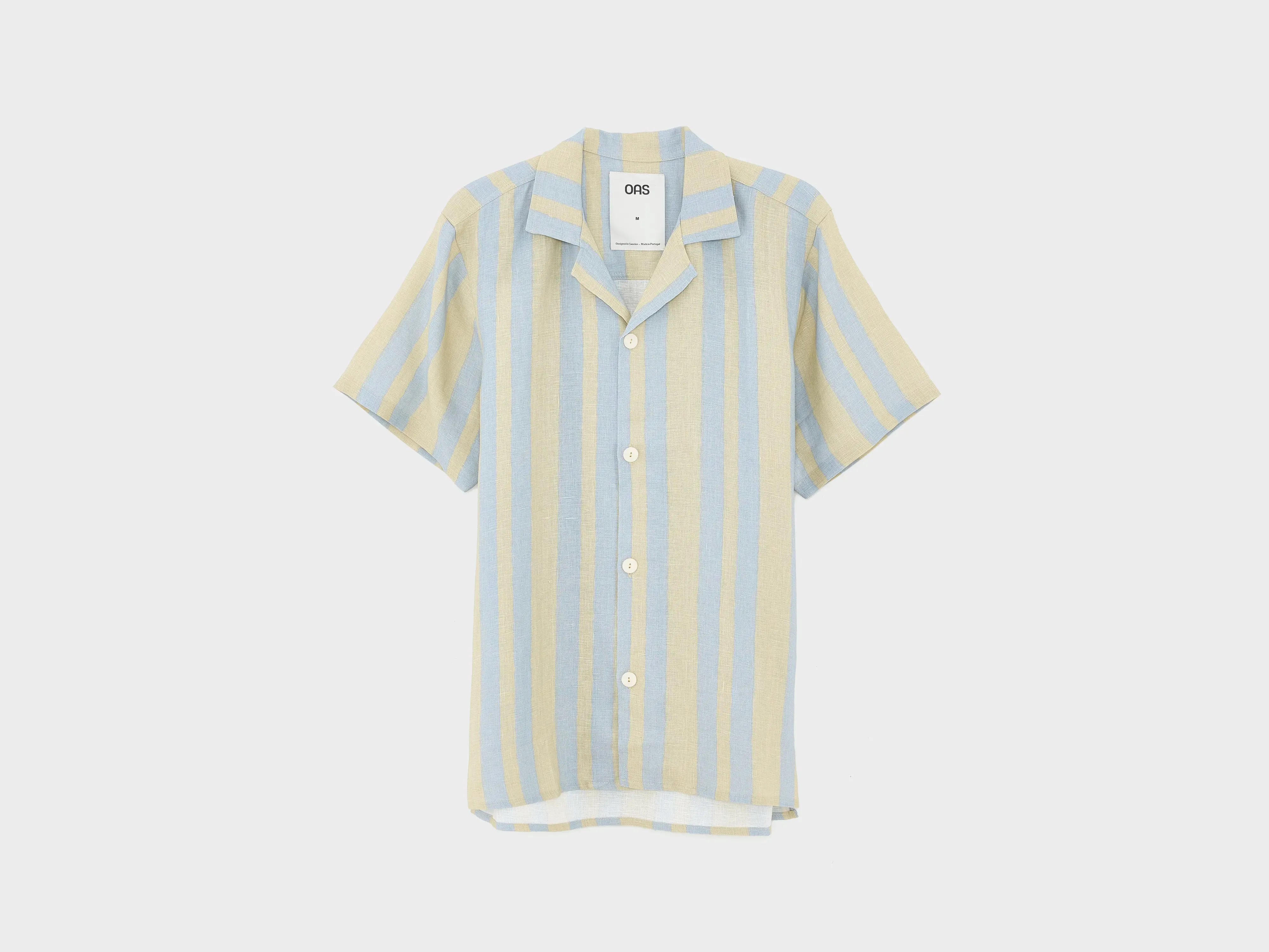 Mist Strata Cuba Linen Shirt  (251 / M / KAKI) Light Motion