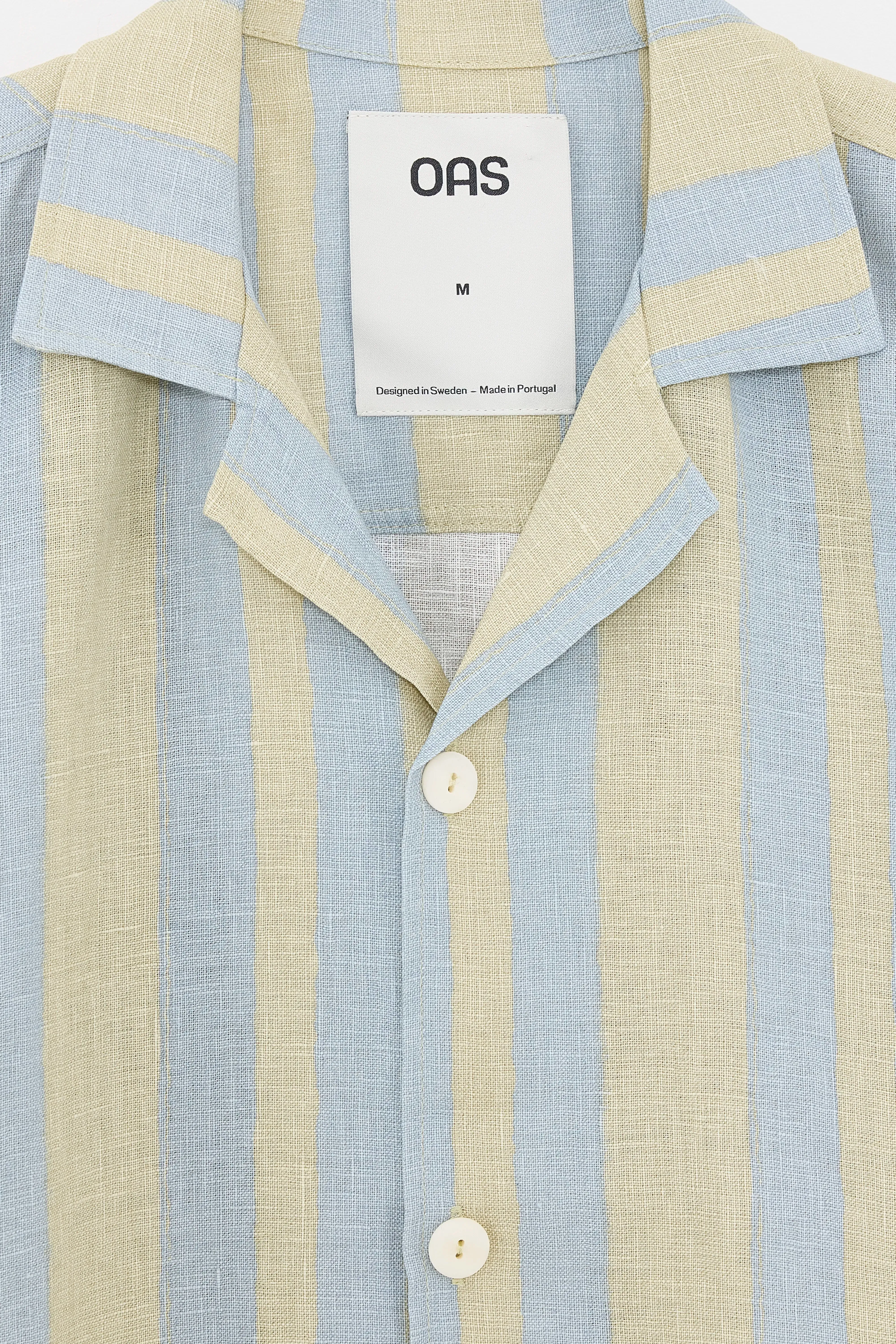 Mist Strata Cuba Linen Shirt  (251 / M / KAKI) Light Motion