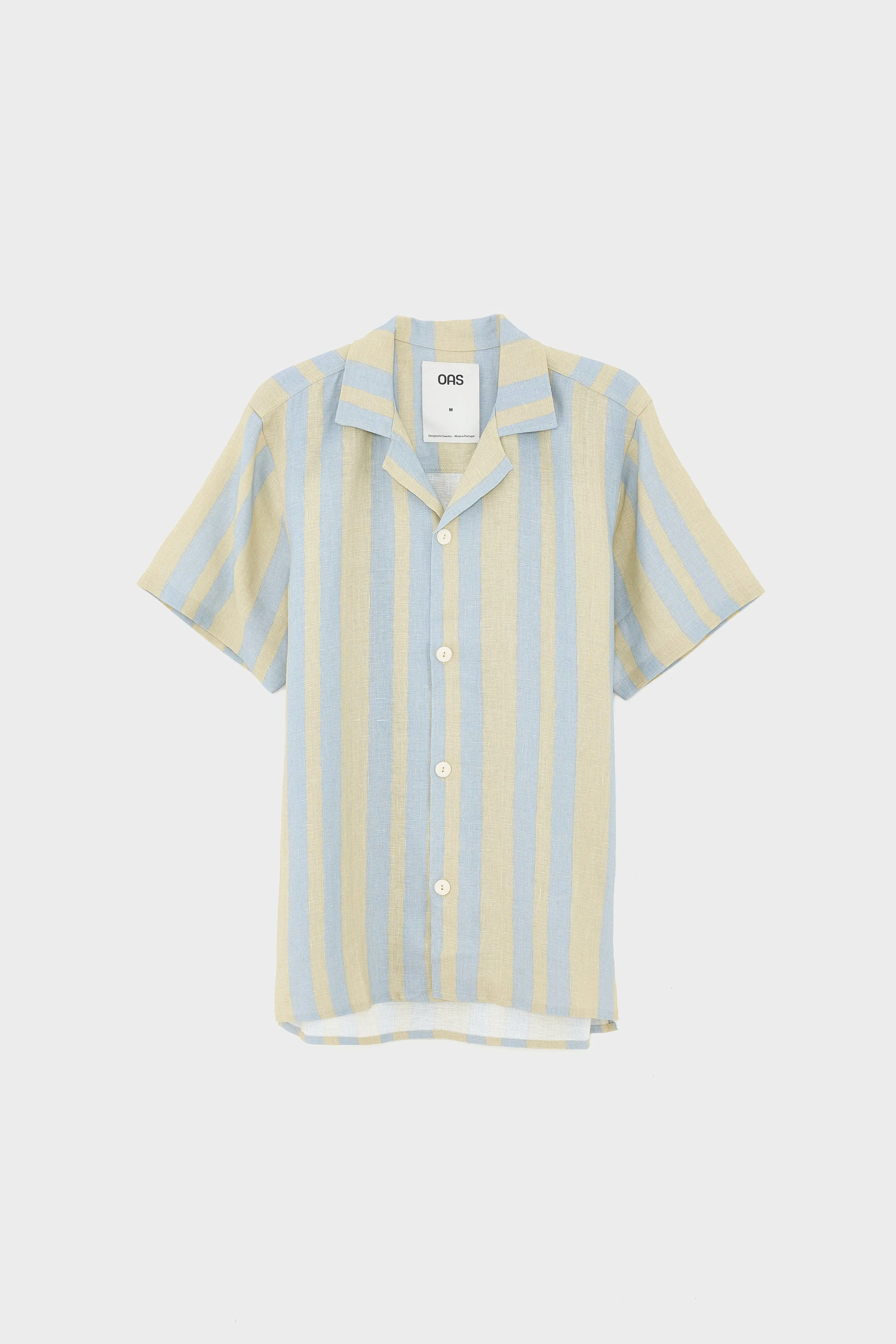 Mist Strata Cuba Linen Shirt  (251 / M / KAKI) Light Motion