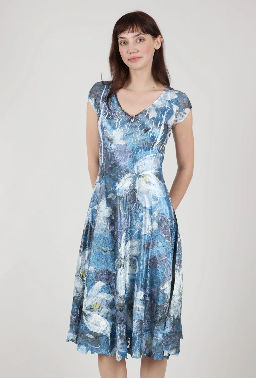 Misty Dress, White Magnolia Art Inspired