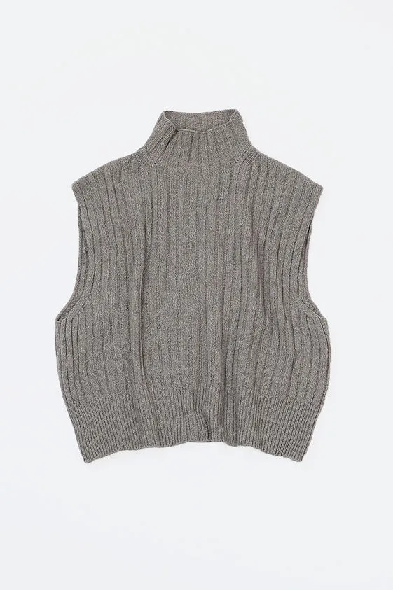 On-The-Go Mocha Silk Wool Vest
