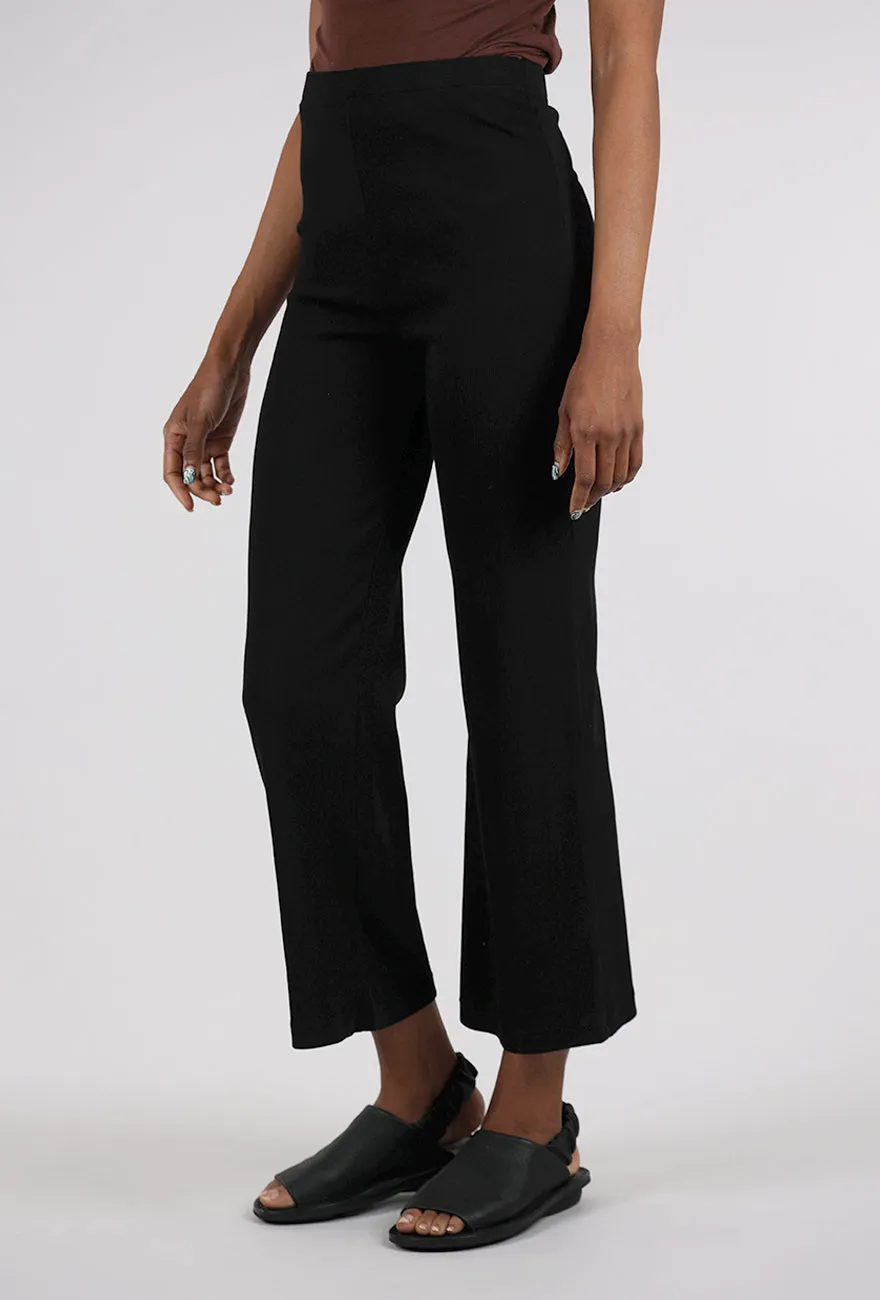 Modern Design Rib Knack Pant, Black