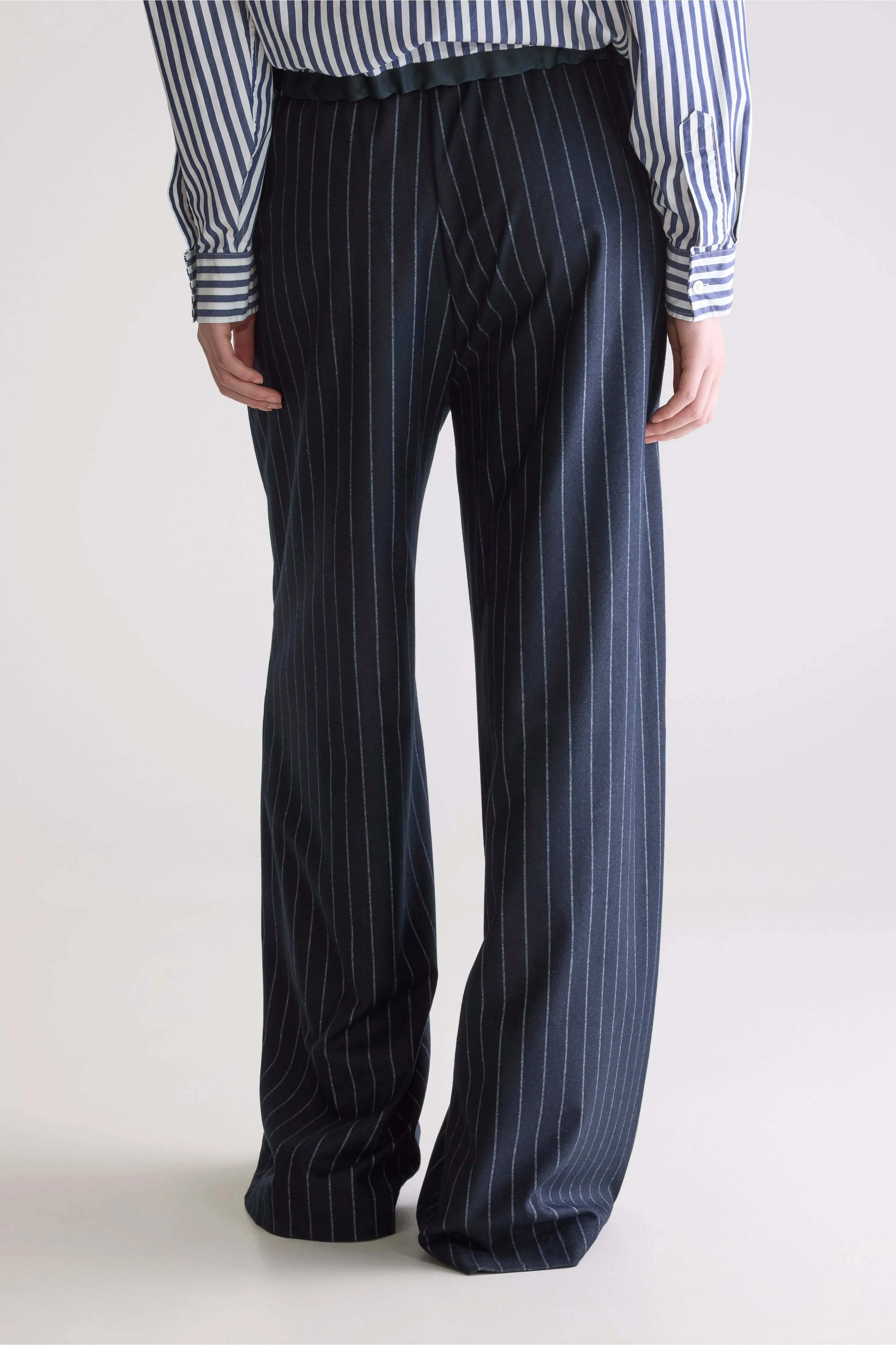 Modern Design Sleepy relaxed pants (252 / W / STRIPE B)