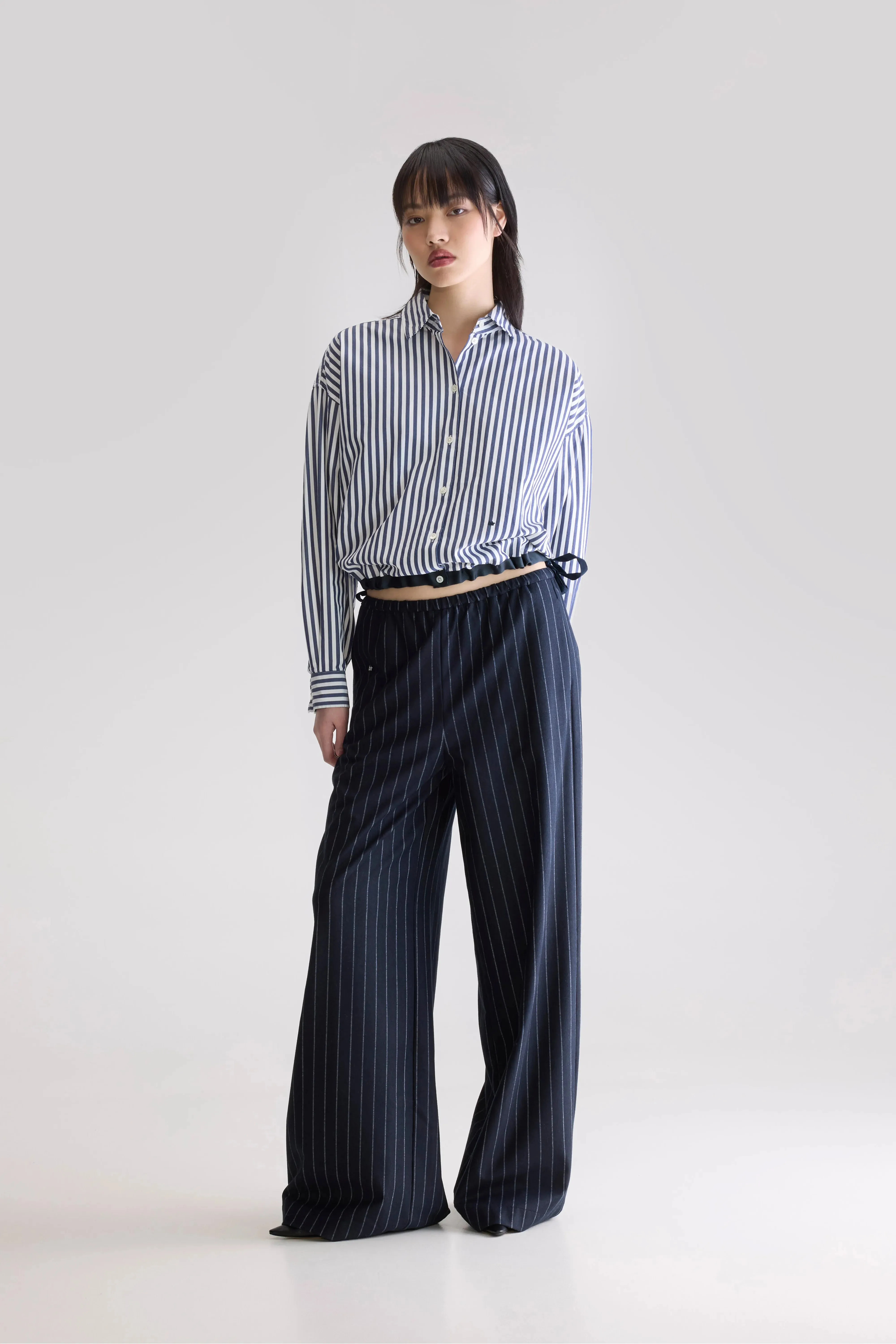 Modern Design Sleepy relaxed pants (252 / W / STRIPE B)
