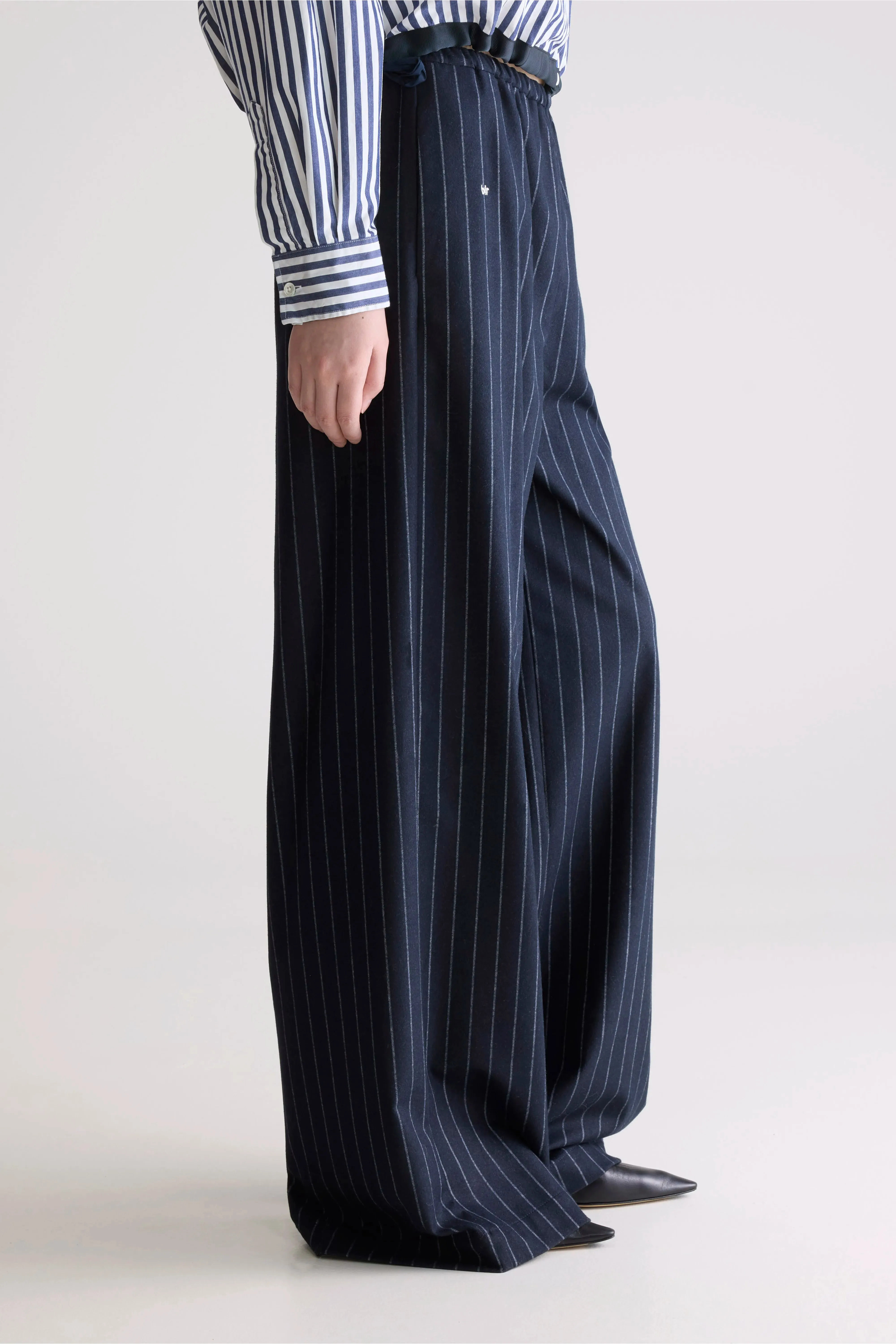 Modern Design Sleepy relaxed pants (252 / W / STRIPE B)