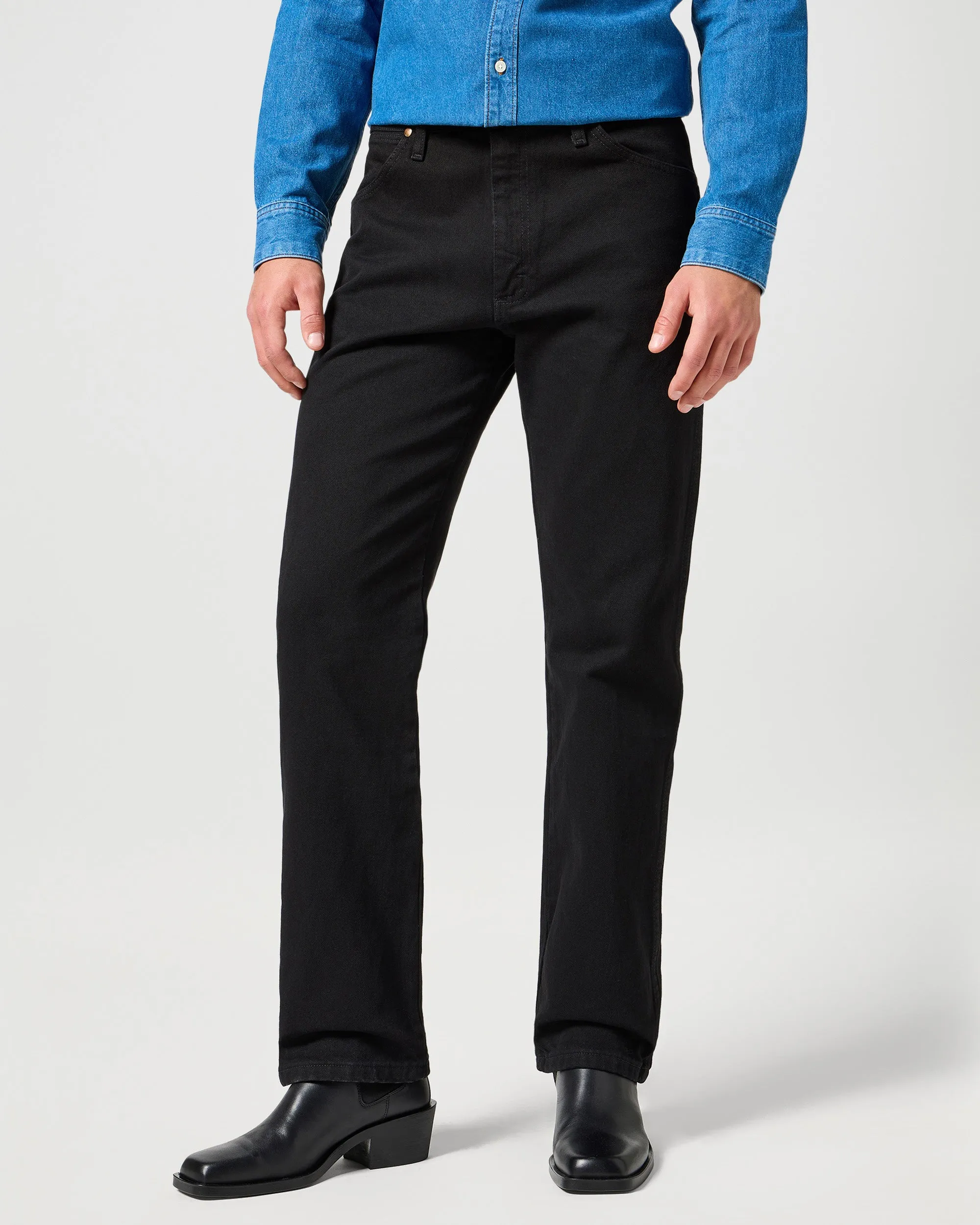 Wrangler 13MWZ Original Cowboy Cut Mens Jeans - Shadow Black | Wrangler Jeans | JEANSTORE
