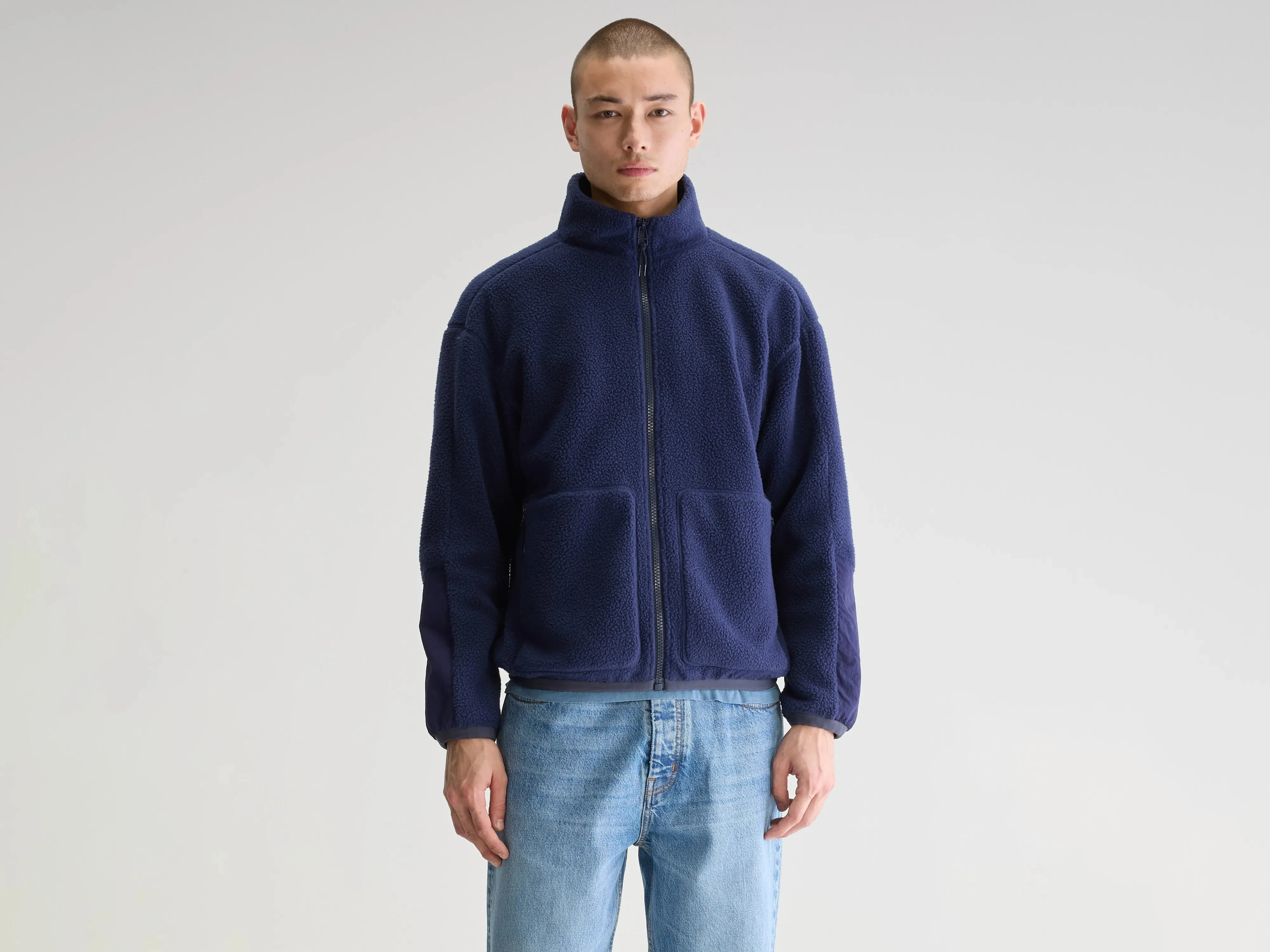 product tribal energy Jordel zip-up sweatshirt jacket (251 / M / INK)