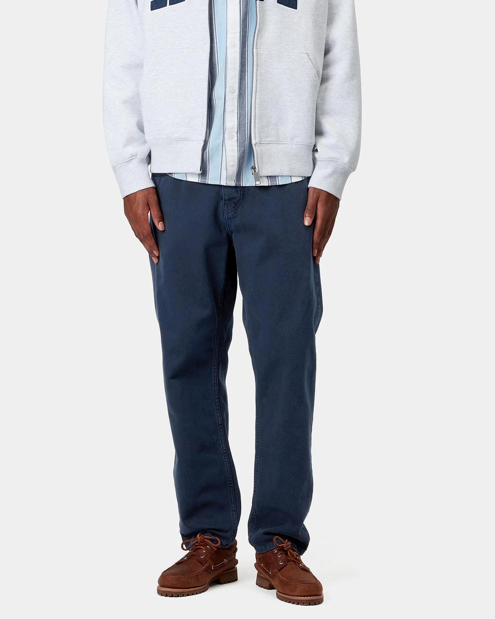 Carhartt WIP Newel Pant Relaxed Tapered Mens Trousers - Ink Stone Dyed | Carhartt WIP Chinos & Non-Denim Pants | JEANSTORE