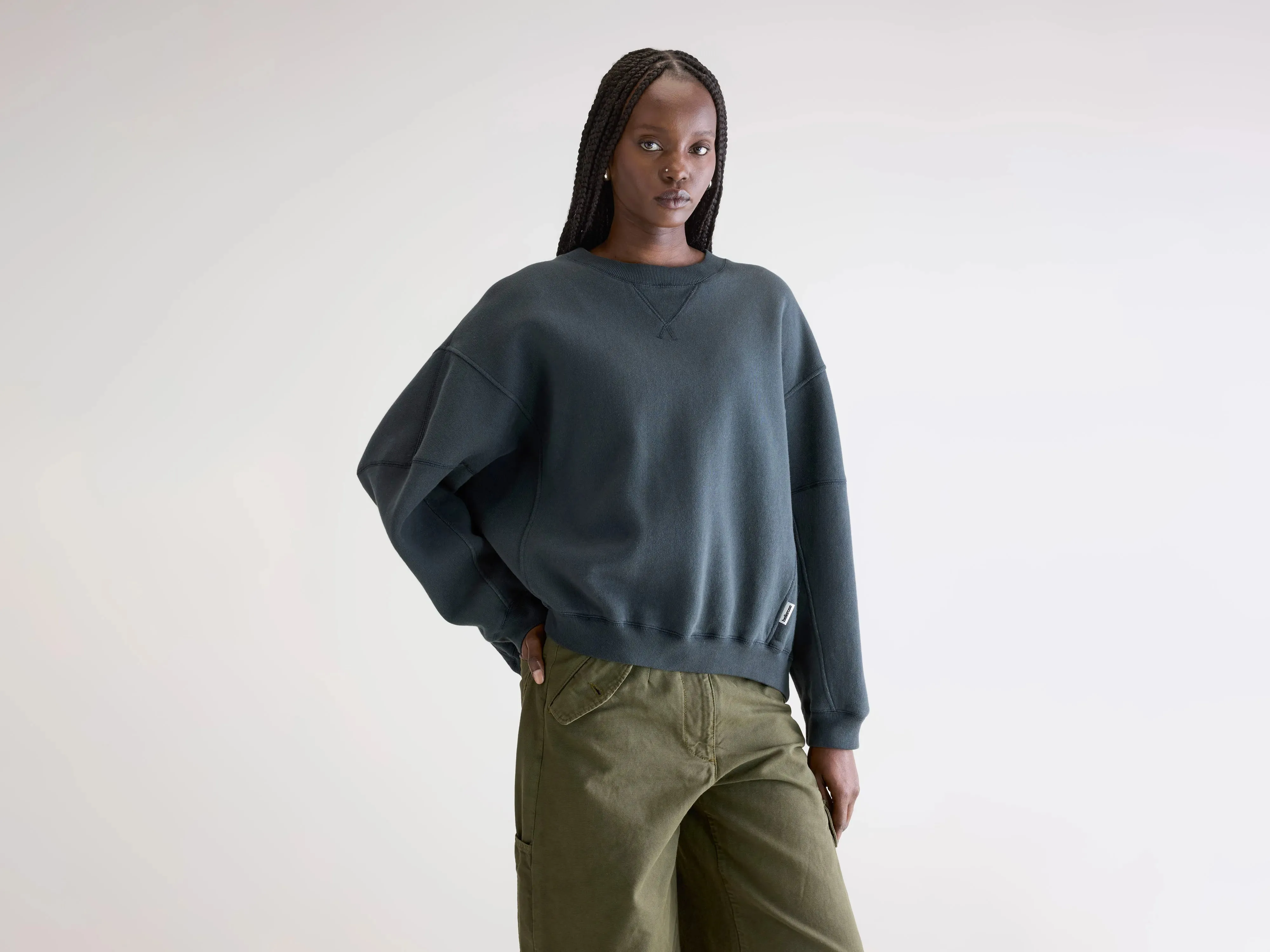Tall Fit Flips crewneck sweatshirt (252 / W / PIRATE)