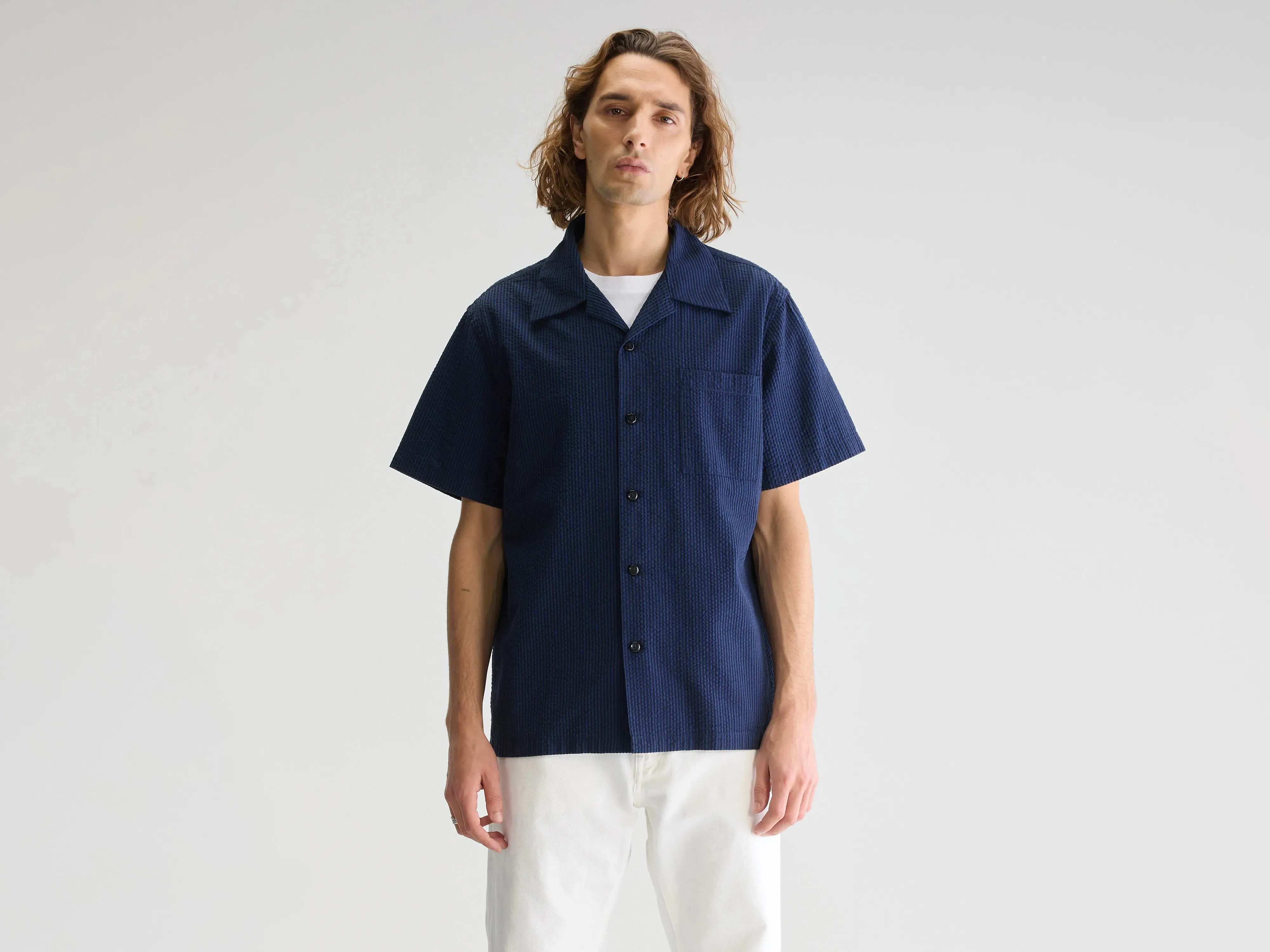 Faraway regular shirt (251 / M / STRIPE A) Mini length Fashion Fusion