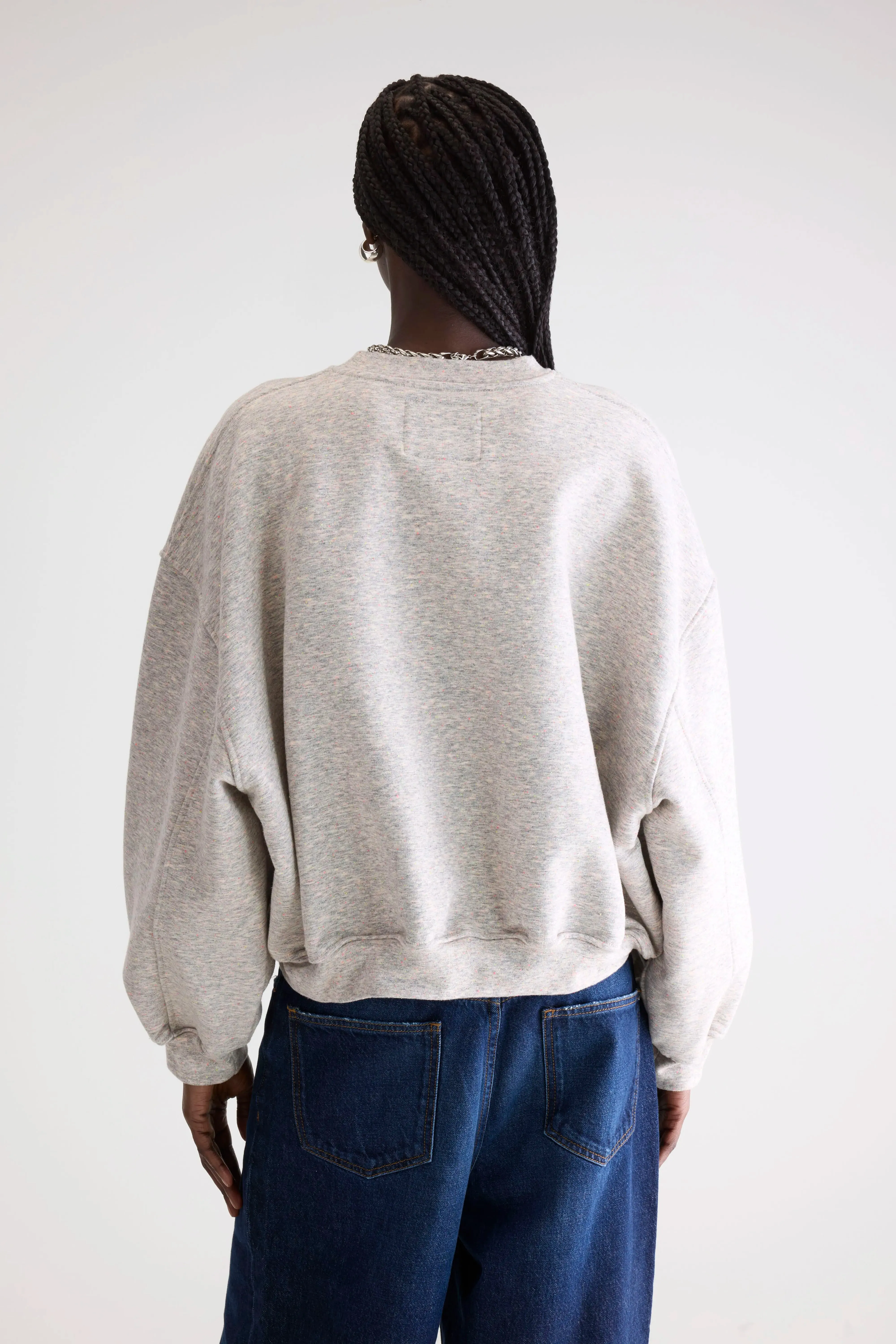 Modern Smart Fancy cropped crewneck sweatshirt (252 / W / COMBO A)