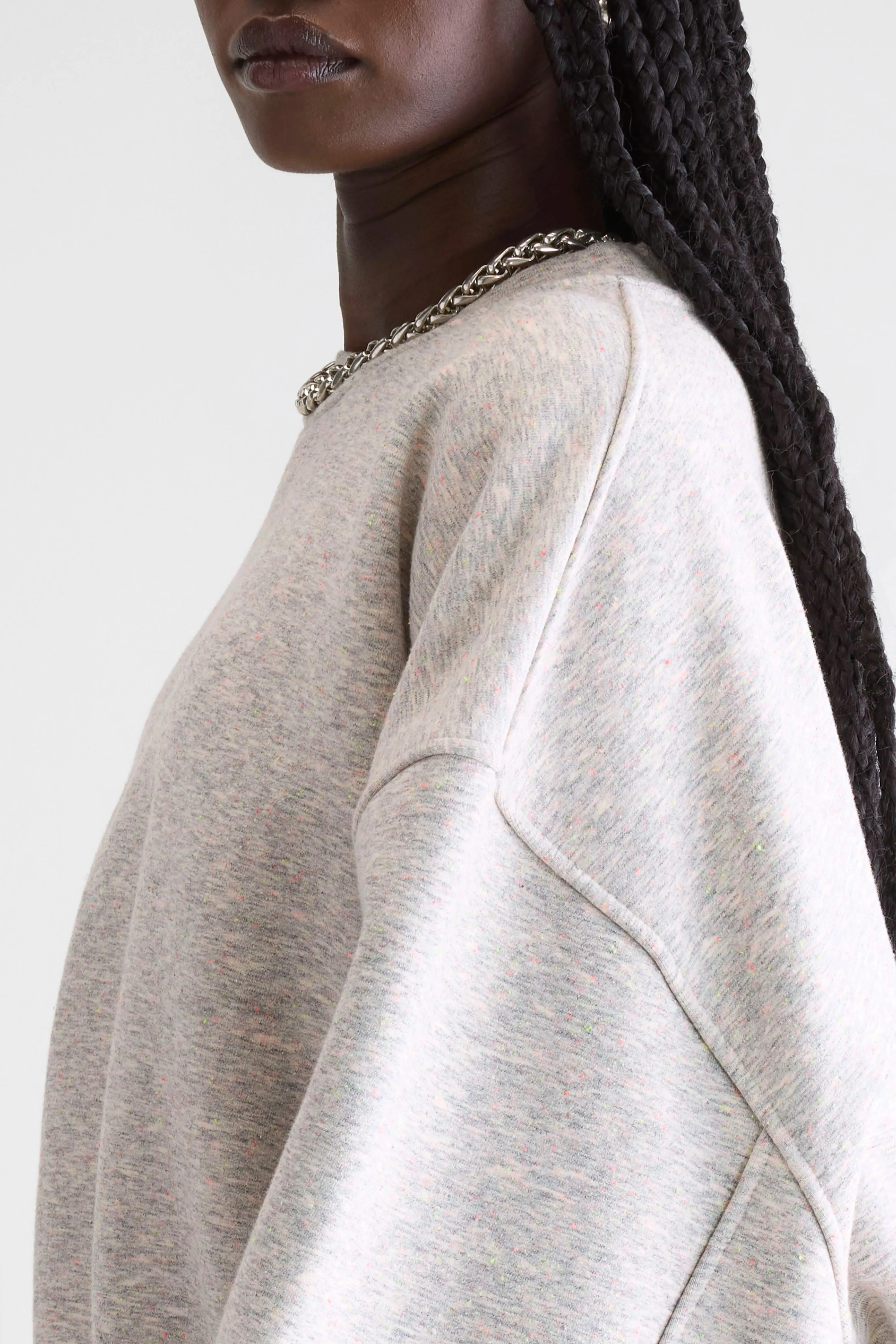 Modern Smart Fancy cropped crewneck sweatshirt (252 / W / COMBO A)