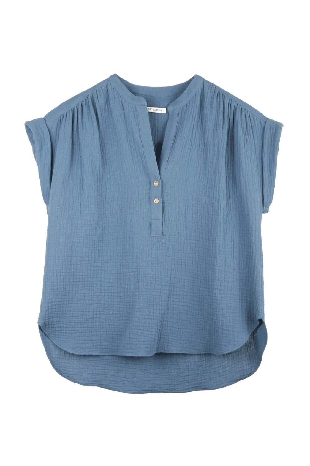 Modern Twist Bren Dusty Blue Top