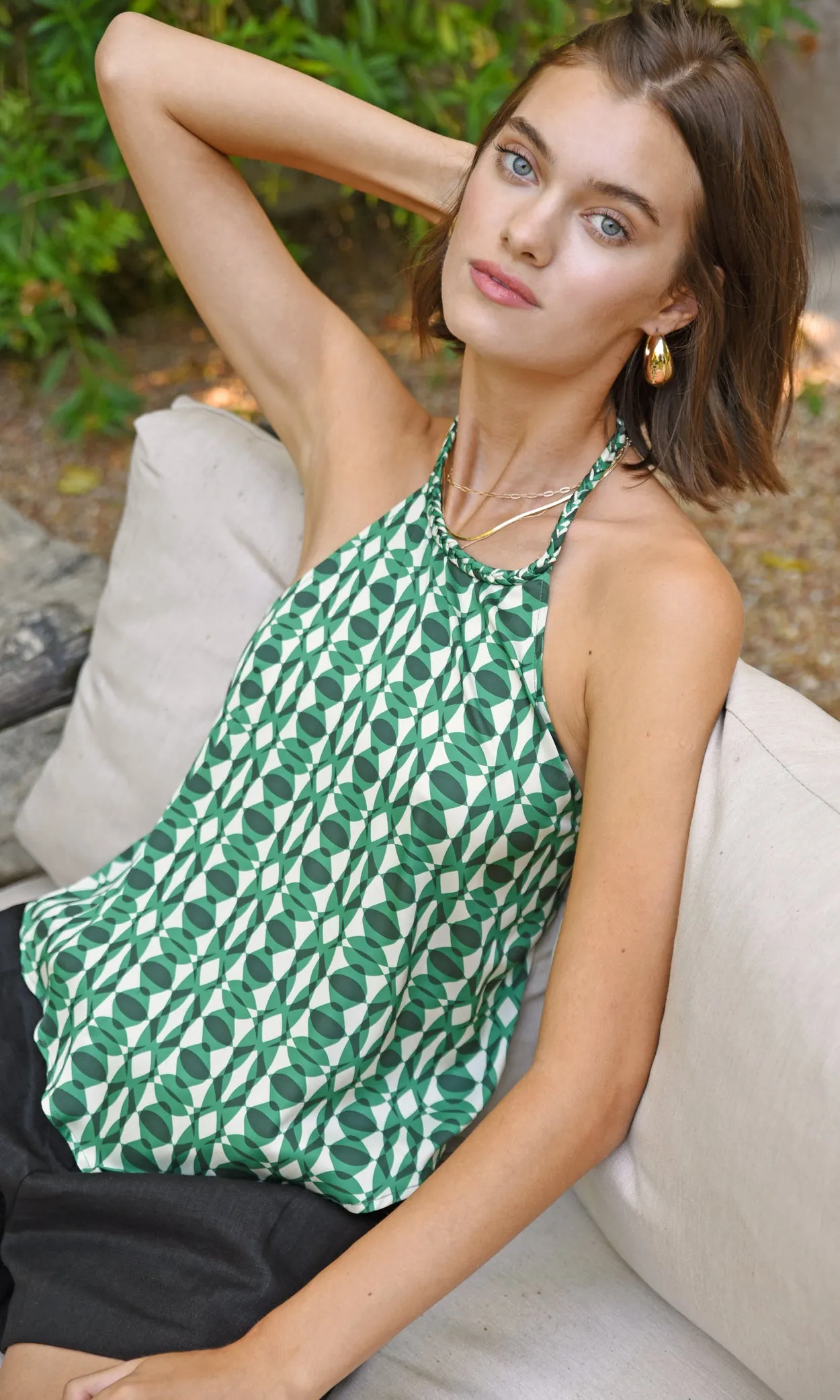 Modern Twist Sabrina Halter Top