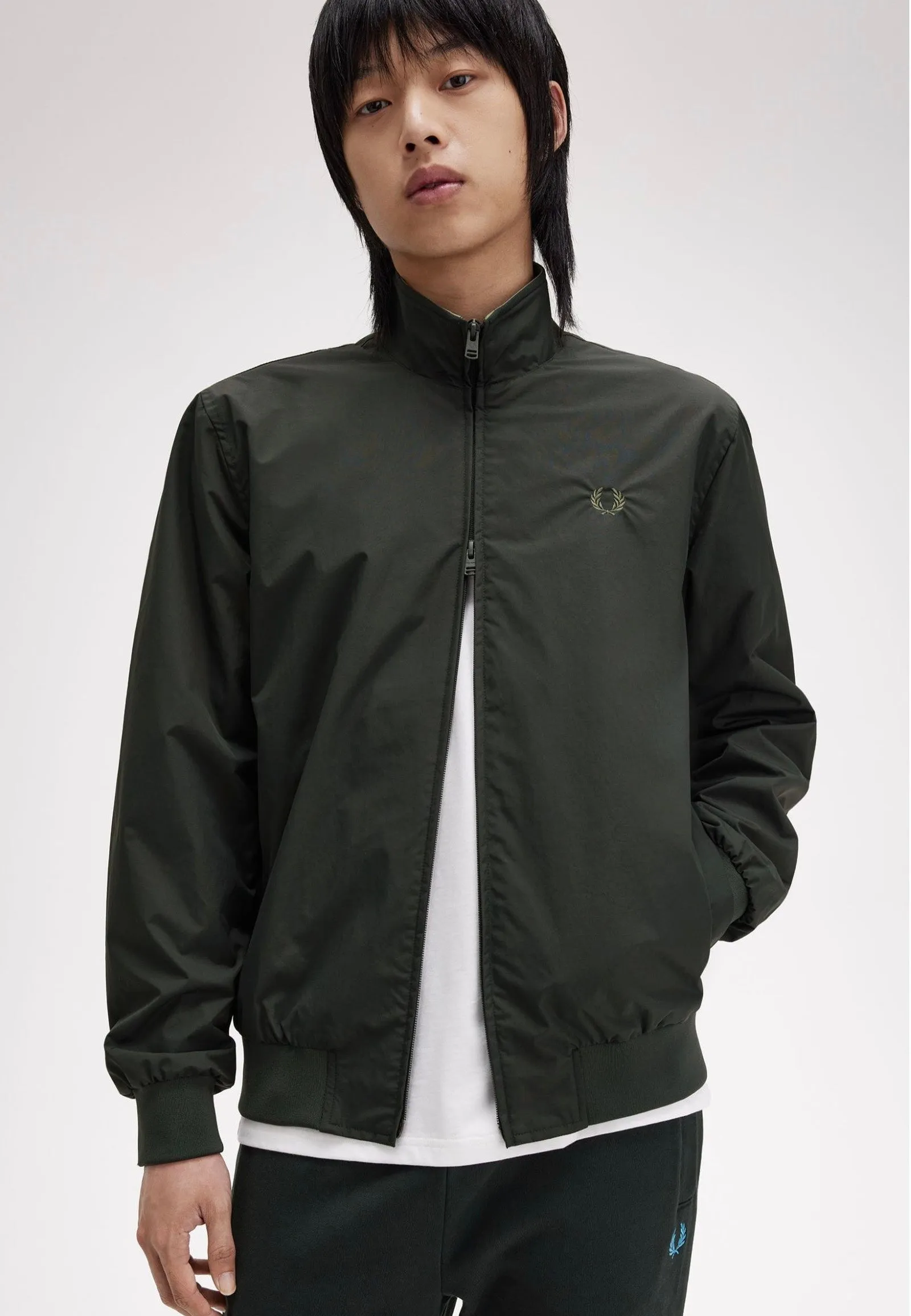 Moisture Wicking Fabric Fred Perry - The Brentham Night Green - Jacket