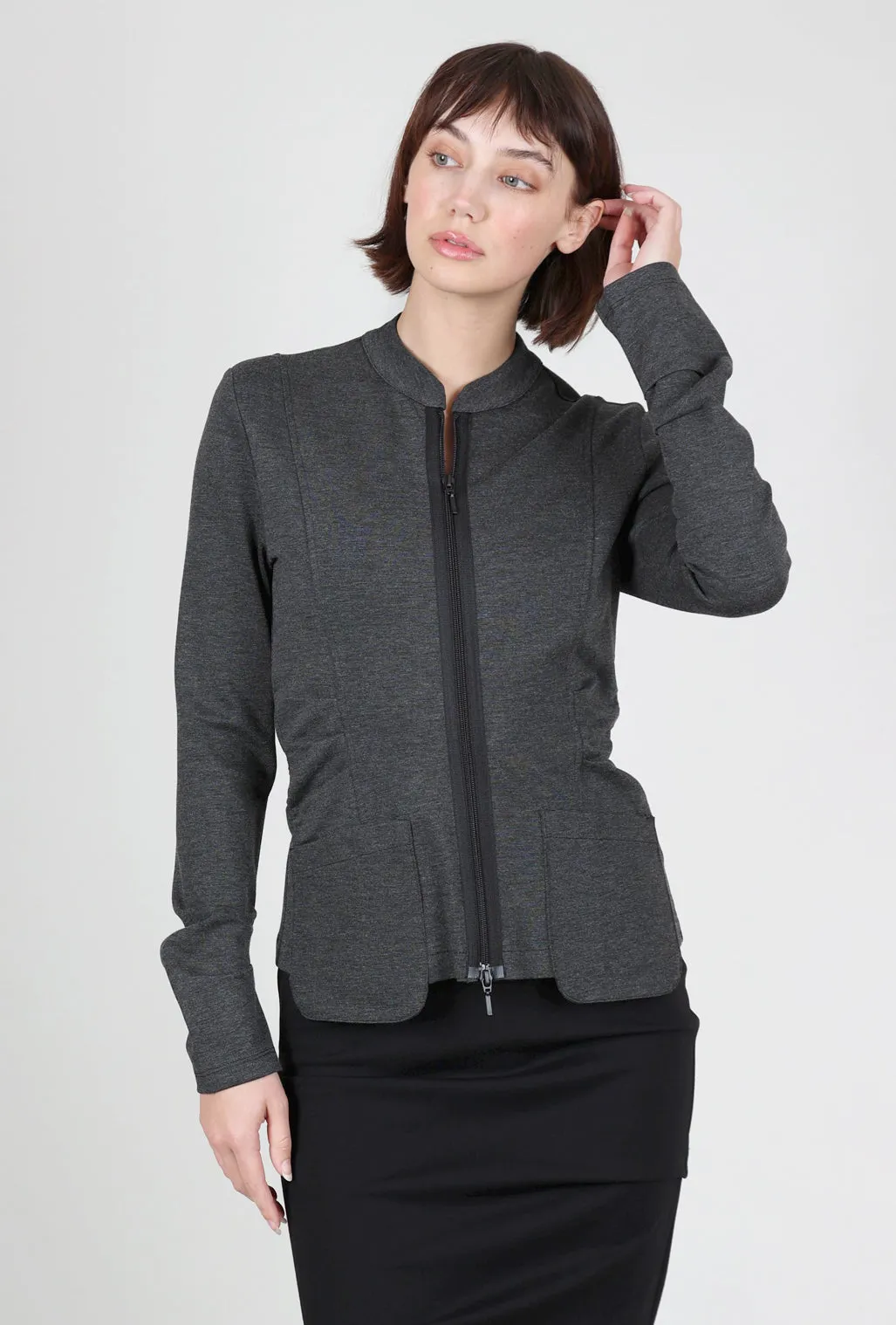 Ponte Rigby Jacket, Charcoal Hiking Trail Outfit
