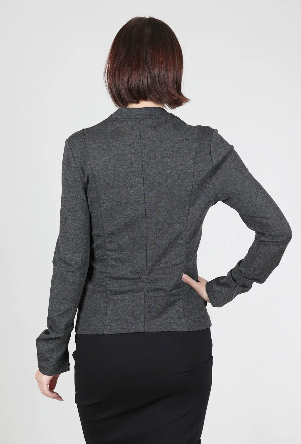 Motion Fit Ponte Rigby Jacket, Charcoal