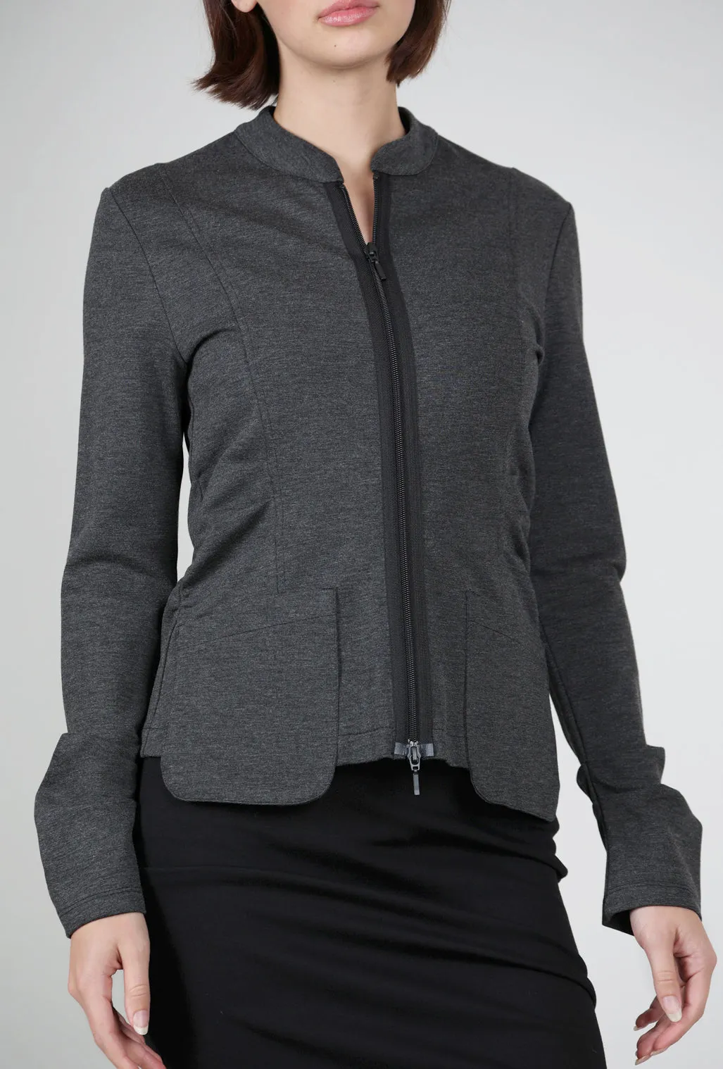 Motion Fit Ponte Rigby Jacket, Charcoal