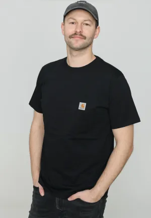 Carhartt WIP - Pocket Black - T-Shirt Scoop neck femininity sporty wear