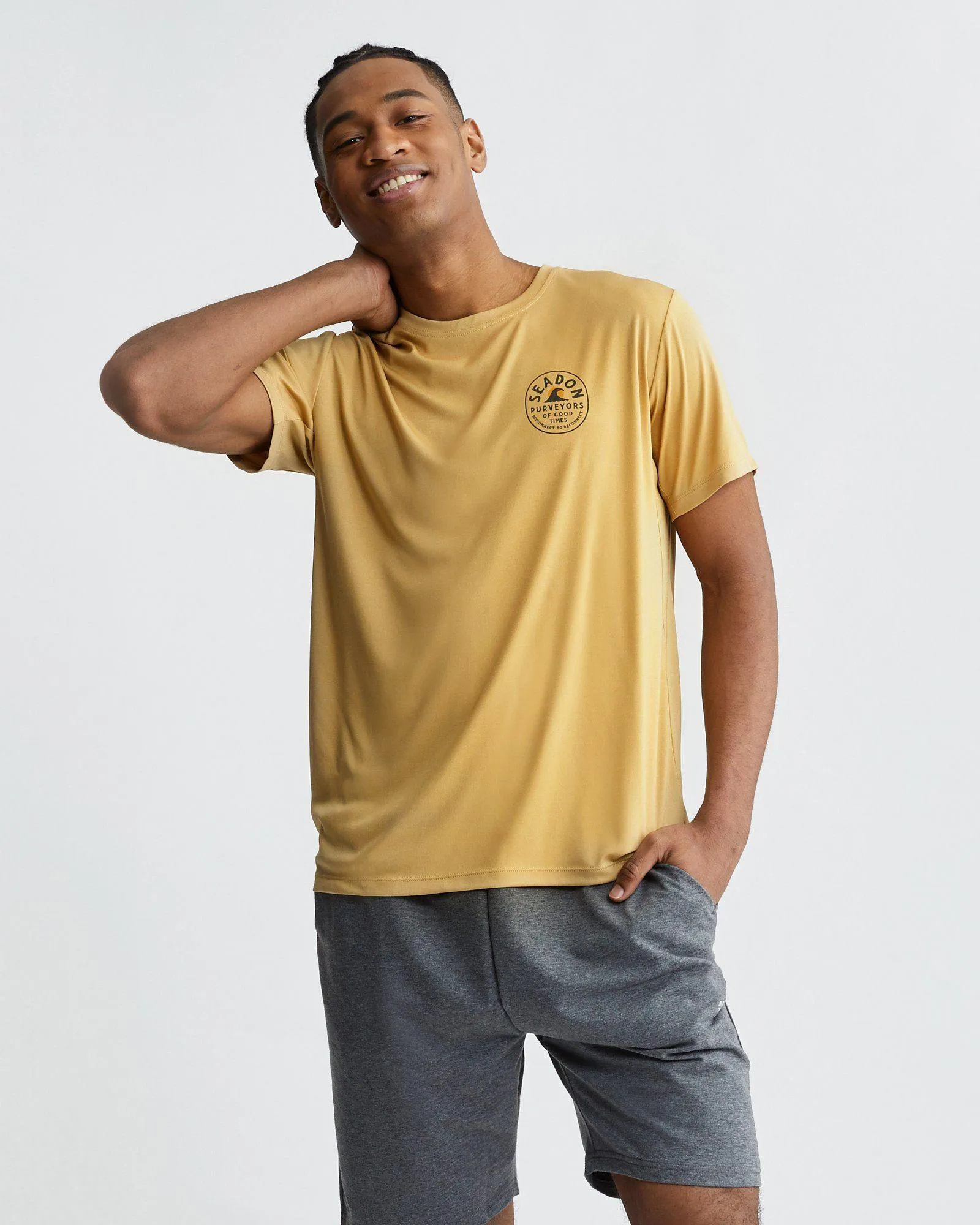 V neck elegance City Look M's Trailblazer Tee- Good Times