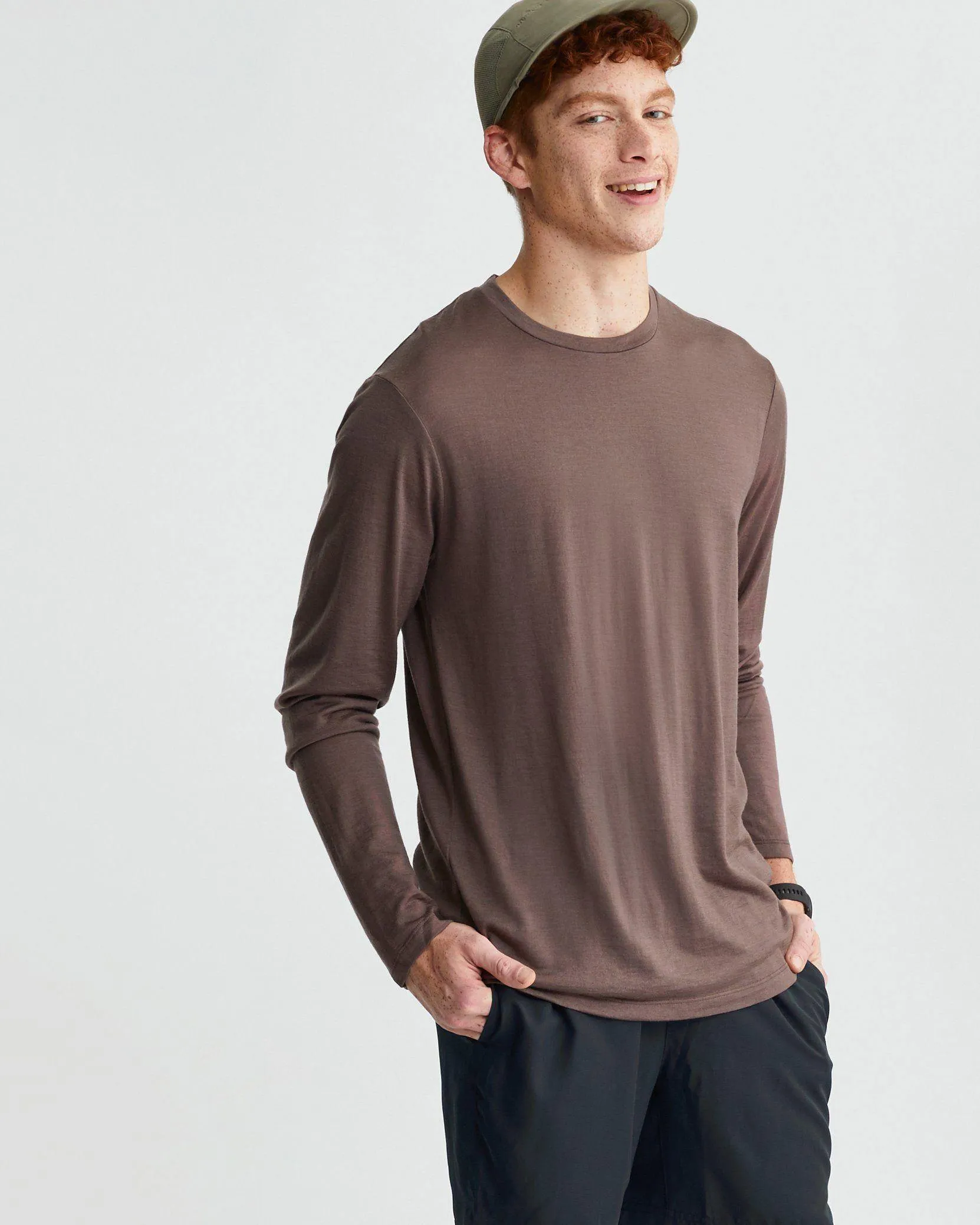 Solid M's Traveler Merino LS Tee